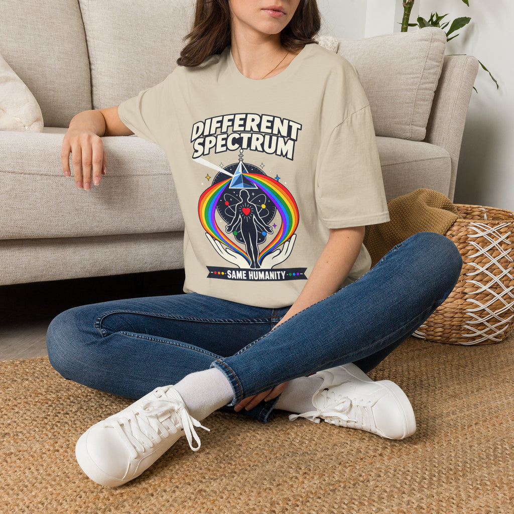 Different Spectrum T‑Shirt — Pride Rainbow Inclusive "Same Humanity" Tee