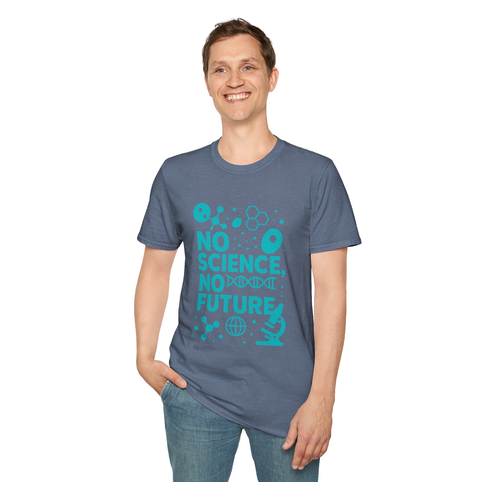 Science Lover T‑Shirt — "No Science, No Future" Graphic Tee