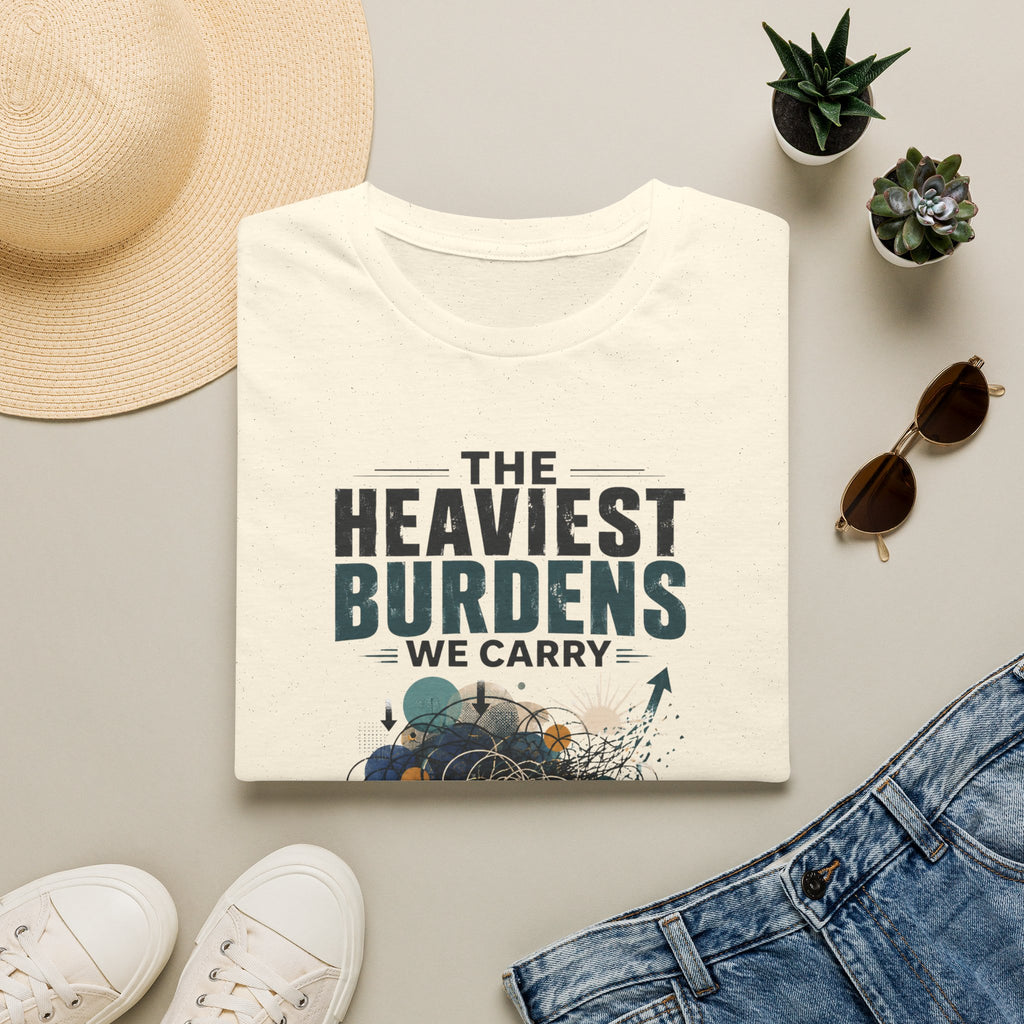 T-Shirt — “The Heaviest Burdens We Carry” Mental Health Awareness Tee