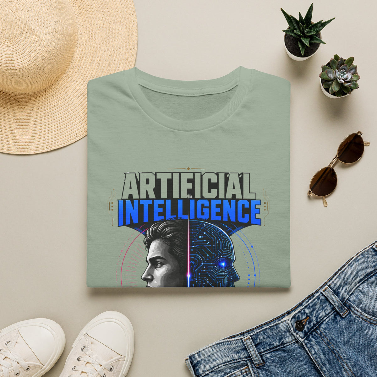 Artificial Intelligence T-Shirt — Futuristic Tech Graphic Tee