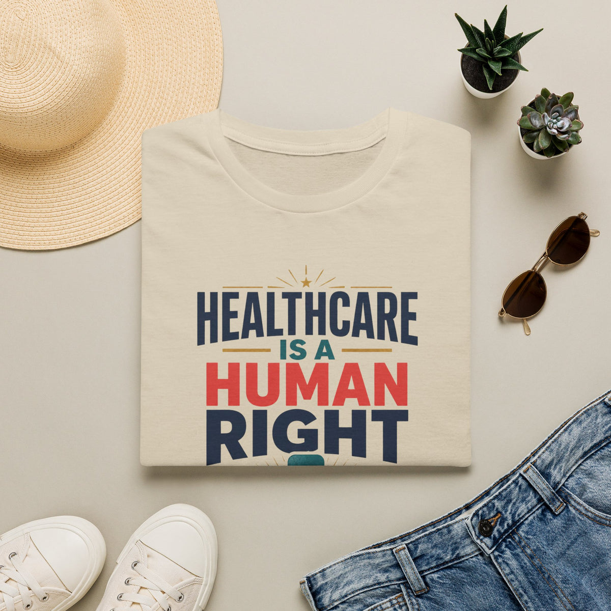 Healthcare Is a Human Right T-Shirt – Progressive Advocacy Tee