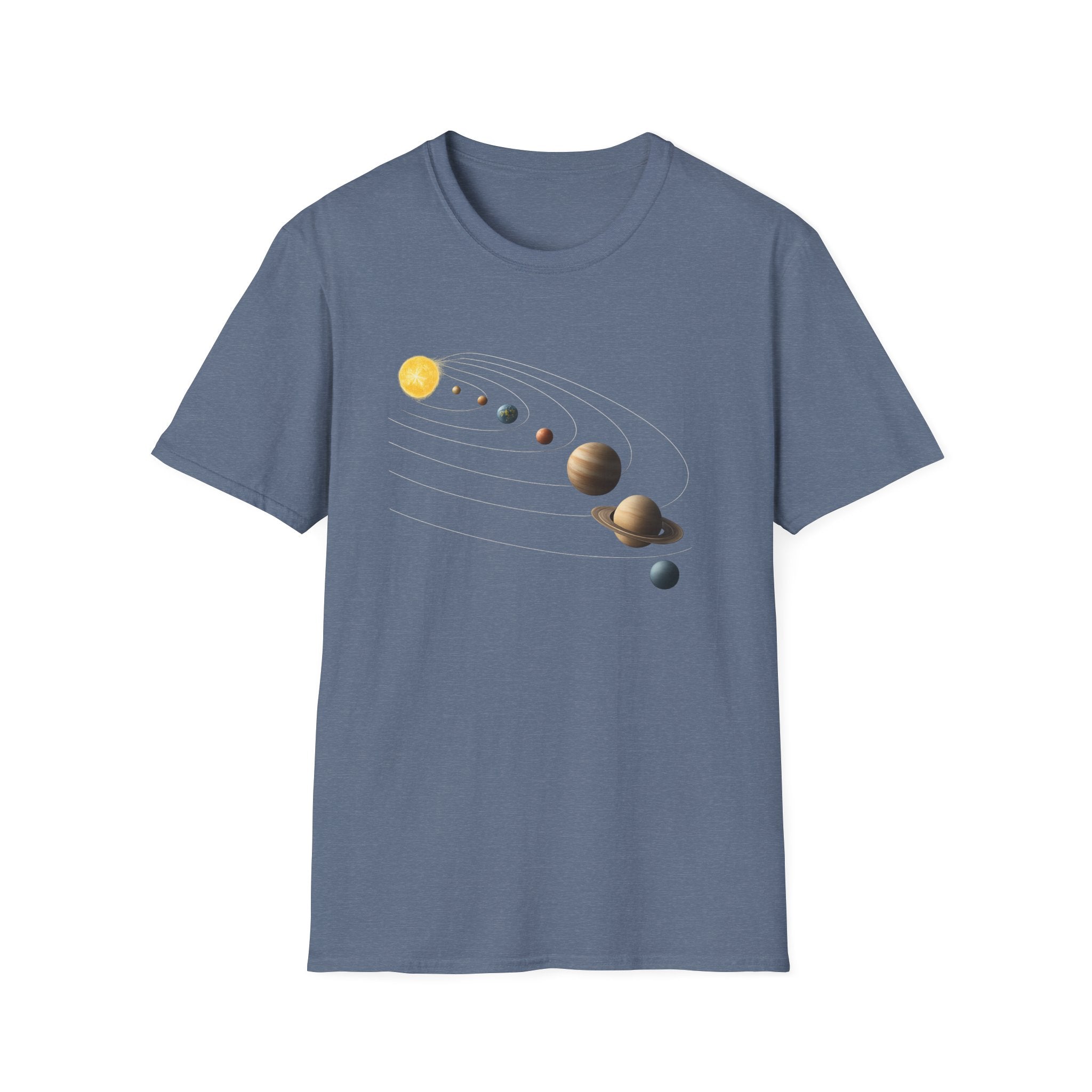 Solar System image Unisex Softstyle T-Shirt