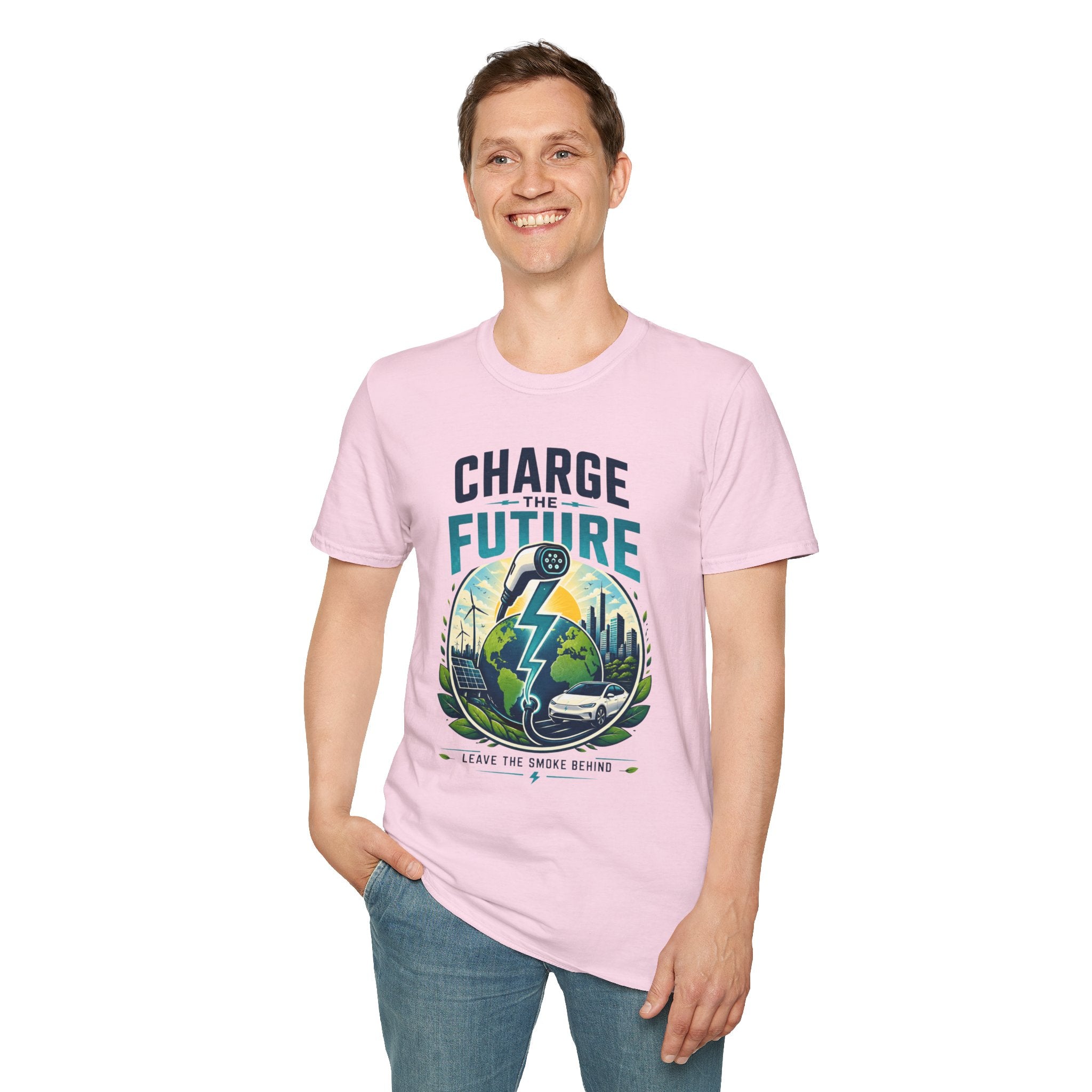 Charge the Future T-Shirt — Electric Vehicle EV Charging Graphic Tee