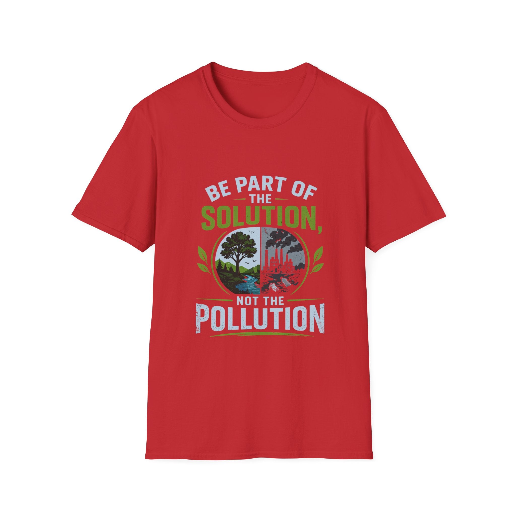Solution Not Pollution Unisex Softstyle T-Shirt