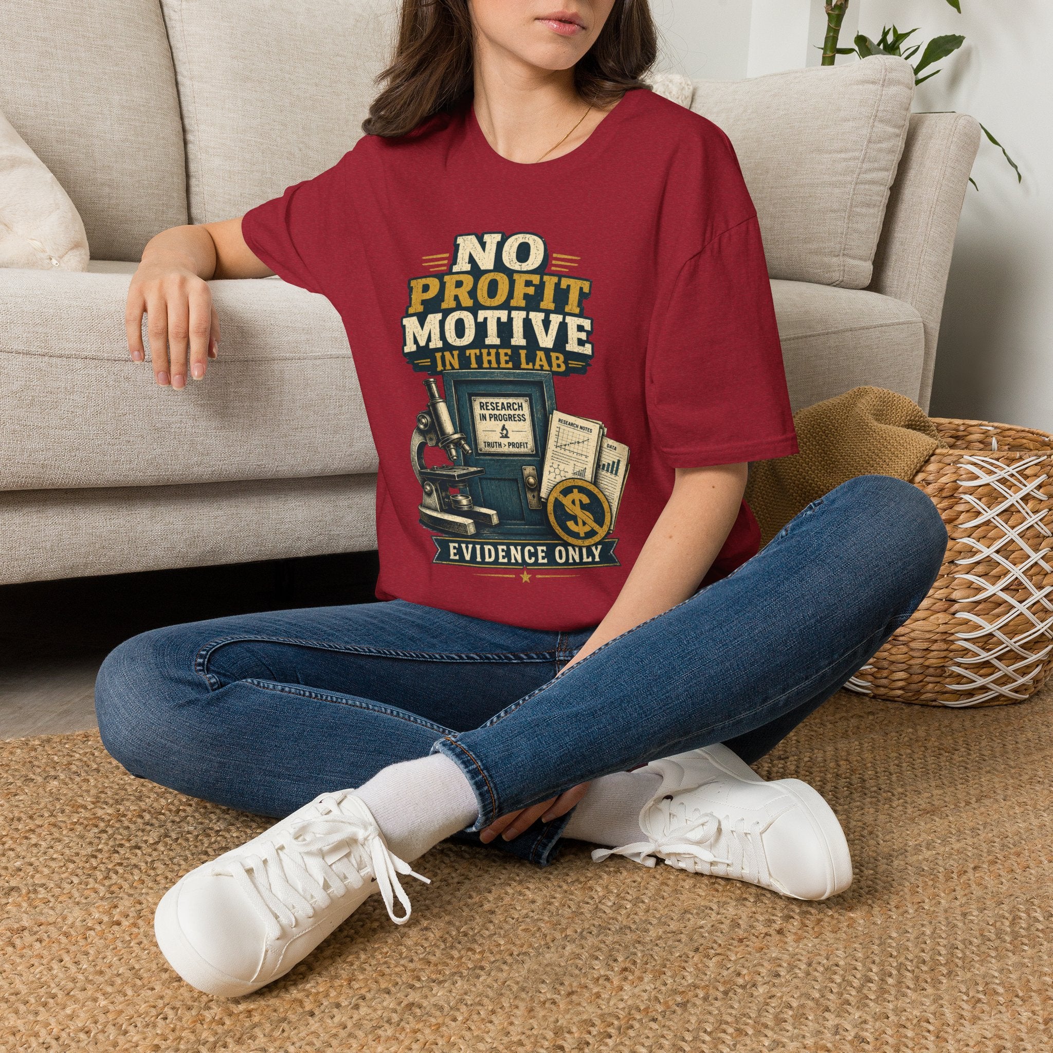 No Profit Motive in the Lab T‑Shirt — Researcher Science Tee
