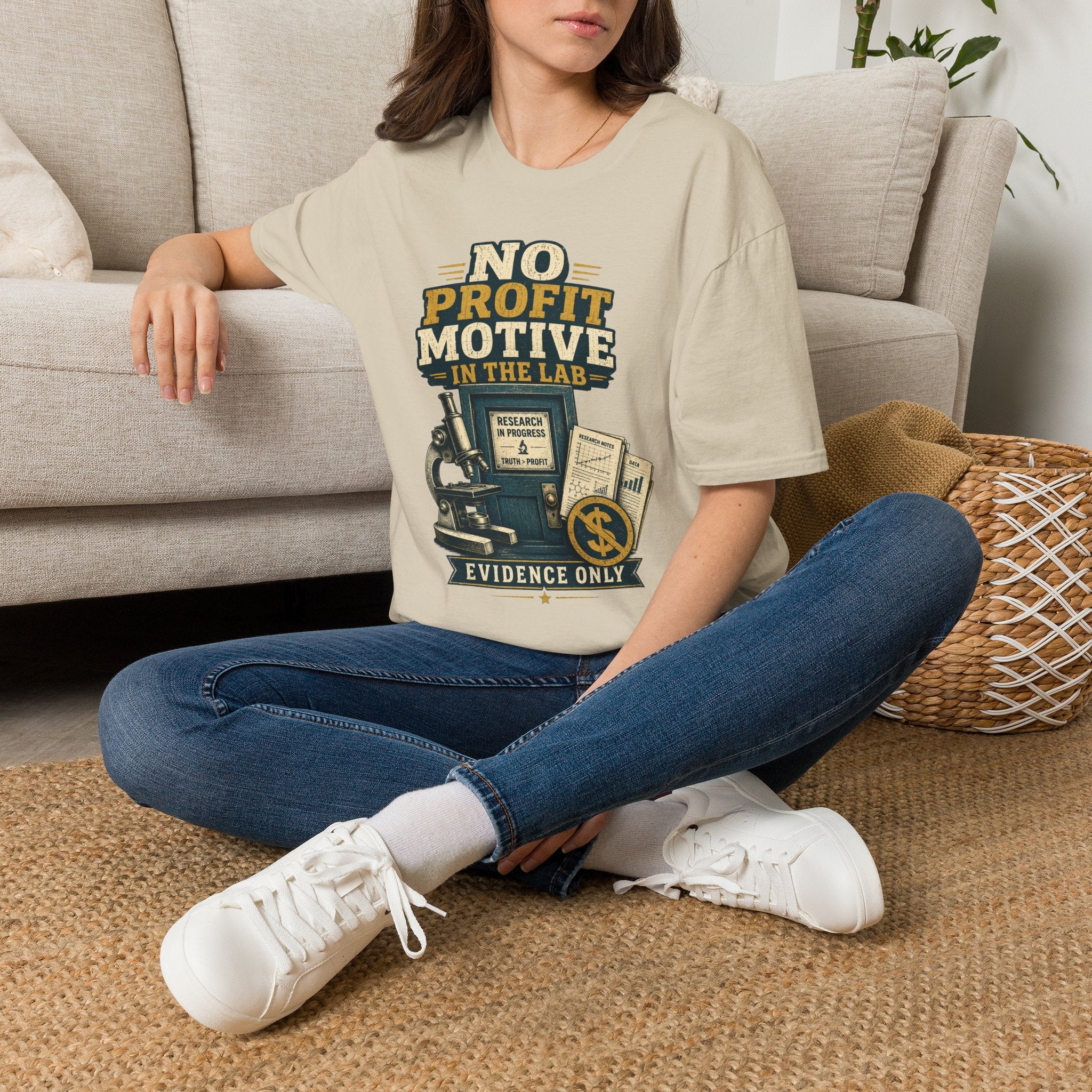 No Profit Motive in the Lab T‑Shirt — Researcher Science Tee