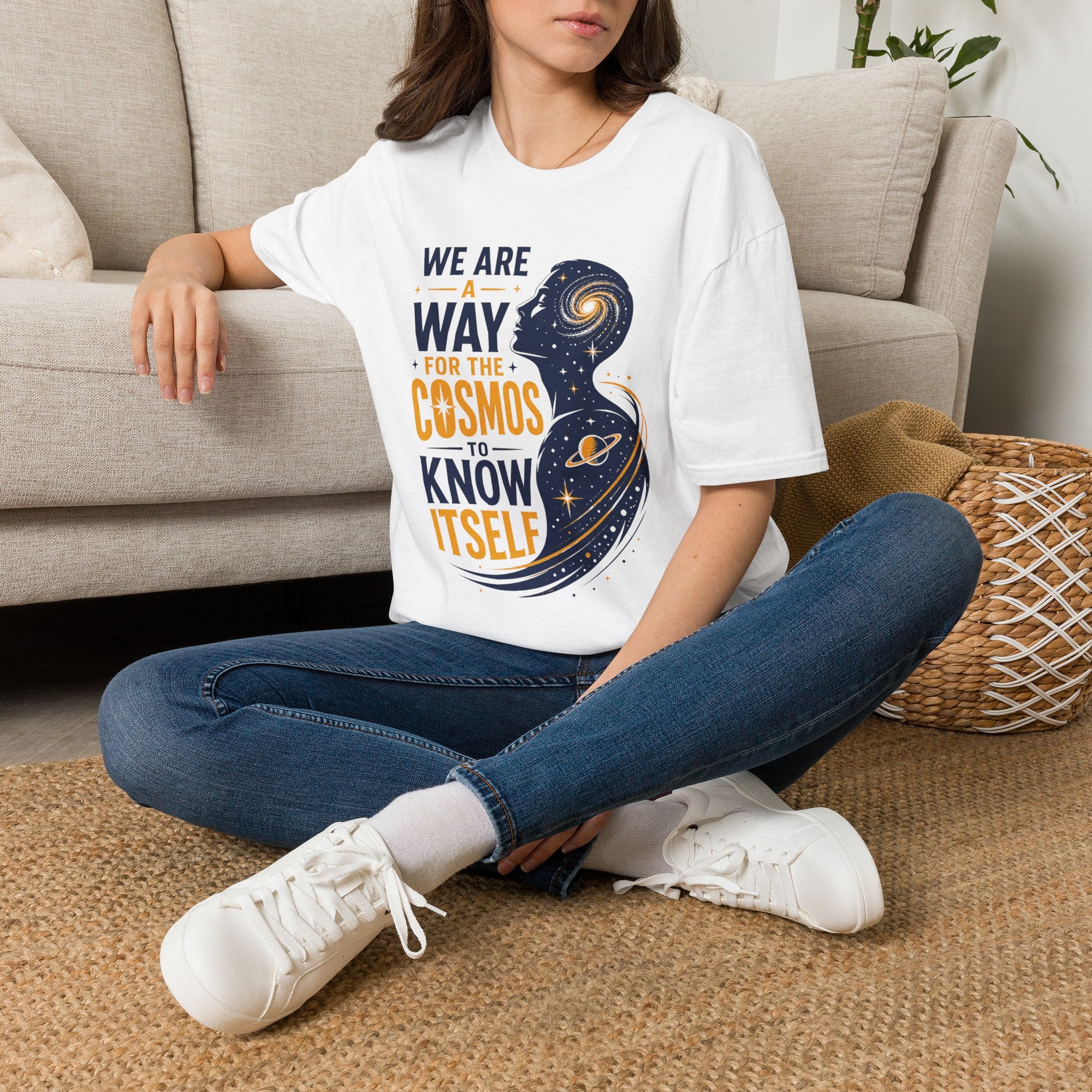 Cosmos Quote T-Shirt — "We Are A Way For The Cosmos To Know Itself"