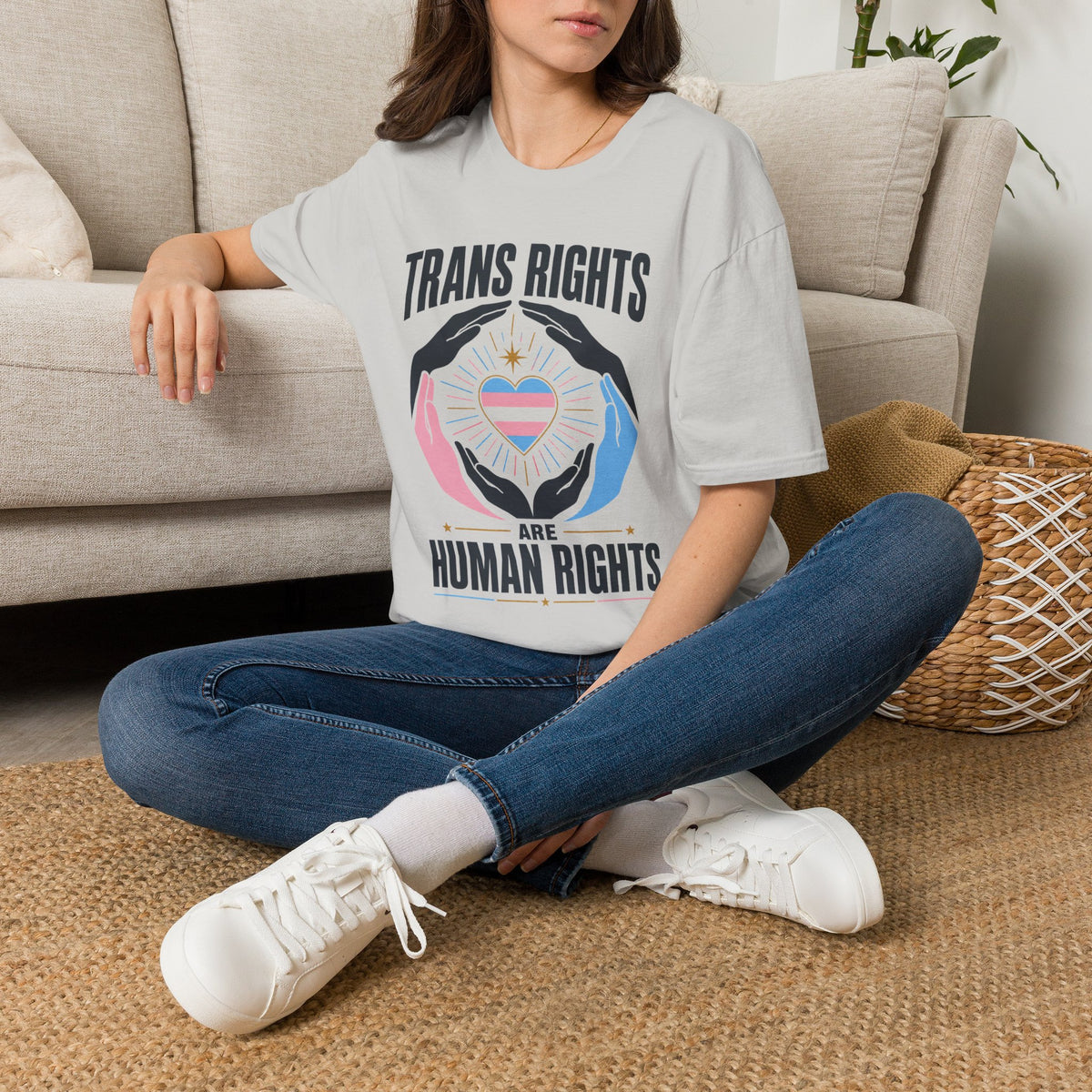 Trans Rights T-Shirt — "Trans Rights Are Human Rights" Pride Tee