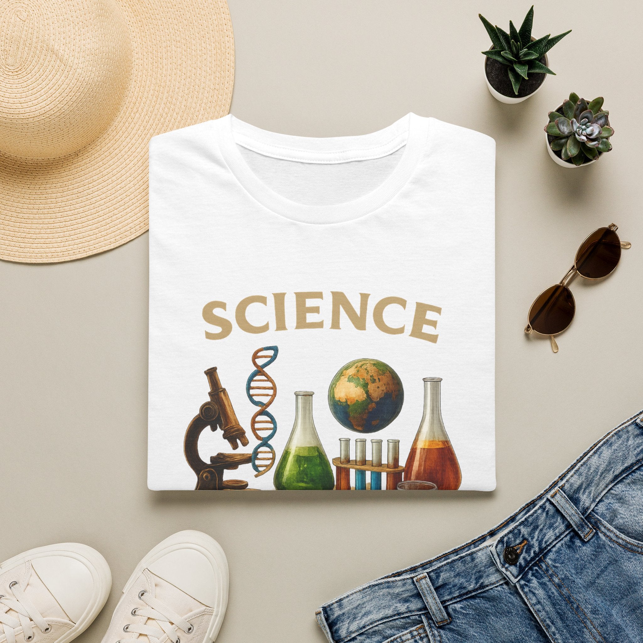 Science Graphic T-Shirt — 'Science: Just the Facts, Please' Casual Tee