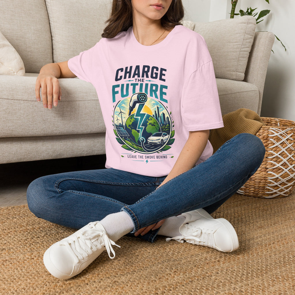 Charge the Future T-Shirt — Electric Vehicle EV Charging Graphic Tee