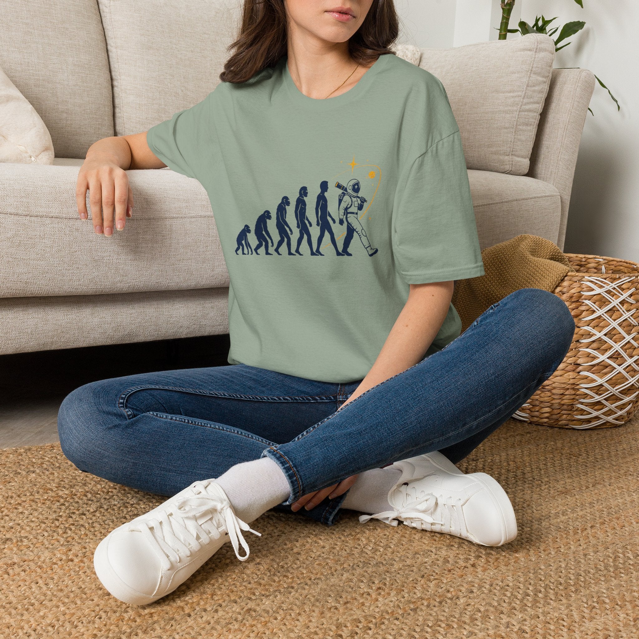 Evolution to Astronaut T-Shirt — Funny Space Exploration Tee