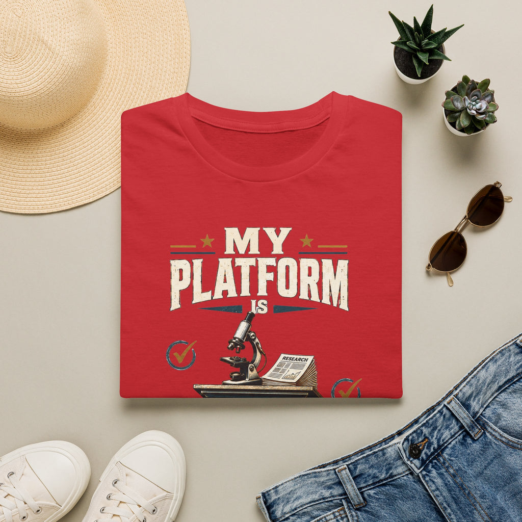 Peer Review T-Shirt — “My Platform is Peer Review” Science Graphic Tee