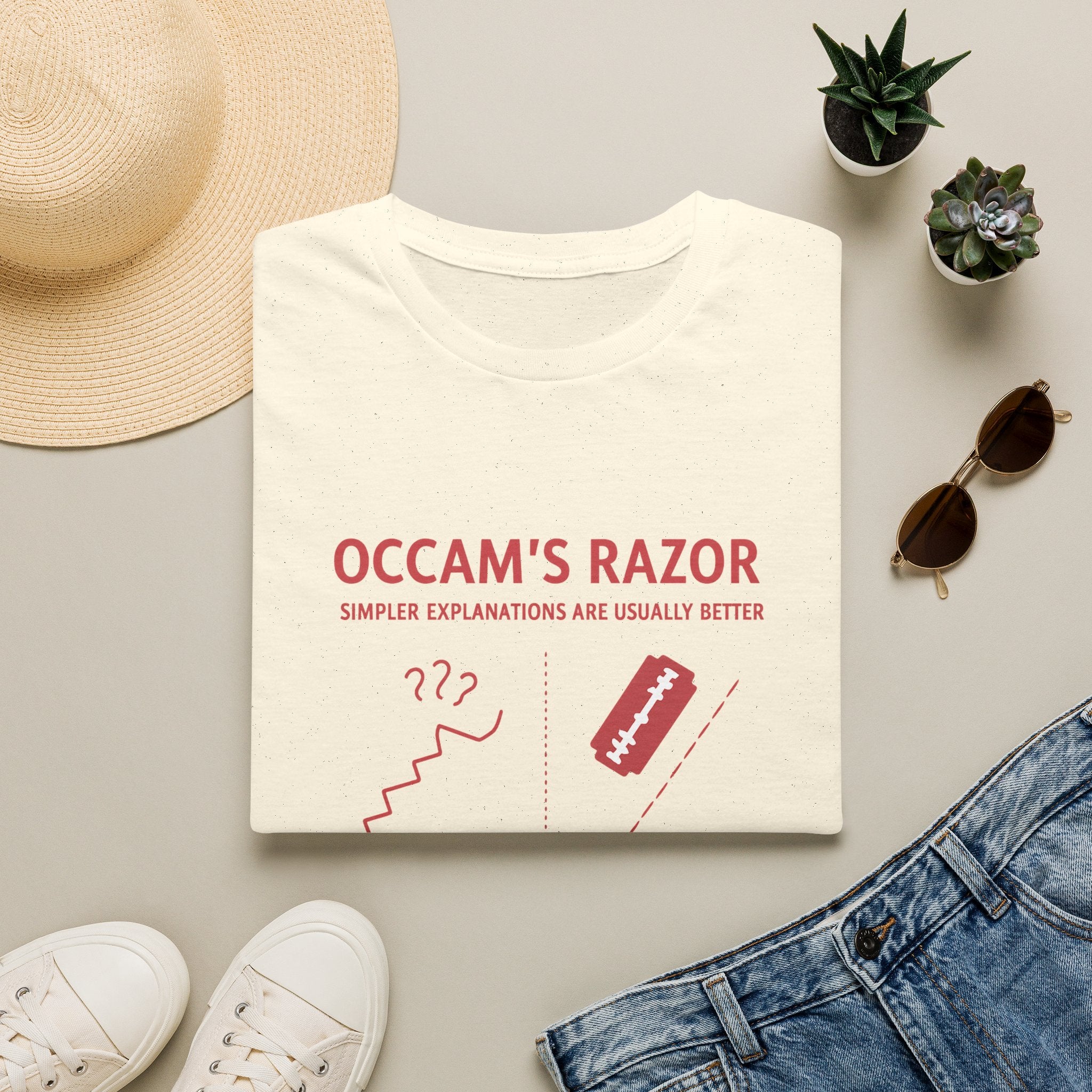 Occam's Razor T-Shirt — Keep It Simple Philosophy Tee