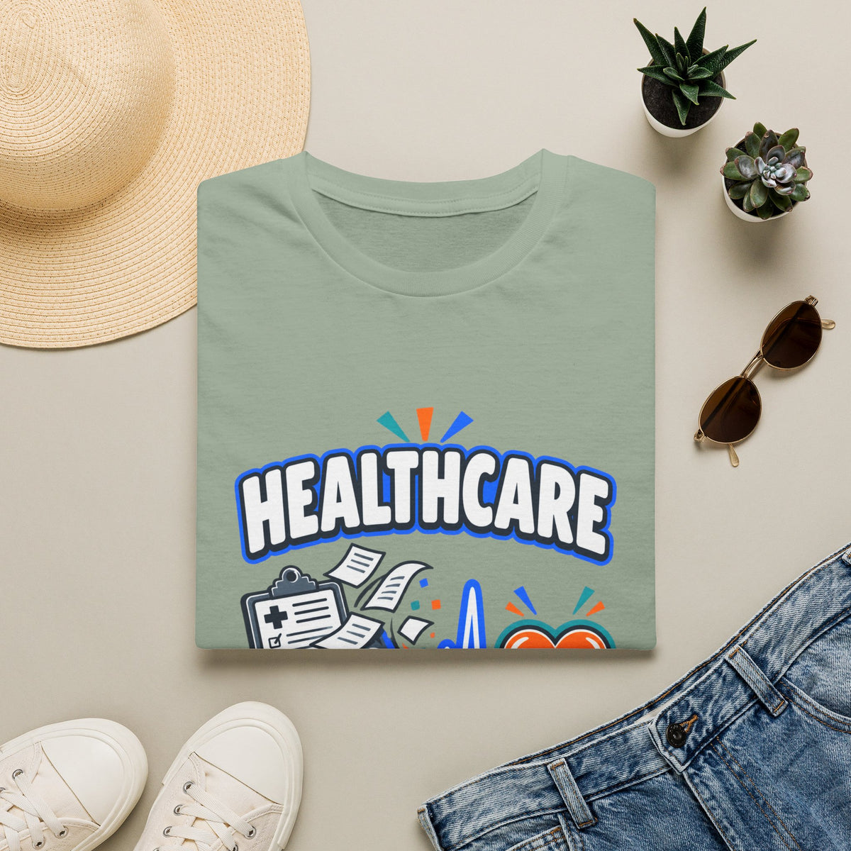 Healthcare T-Shirt — Funny "Less Paperwork, More Patients" Medical Appreciation Tee