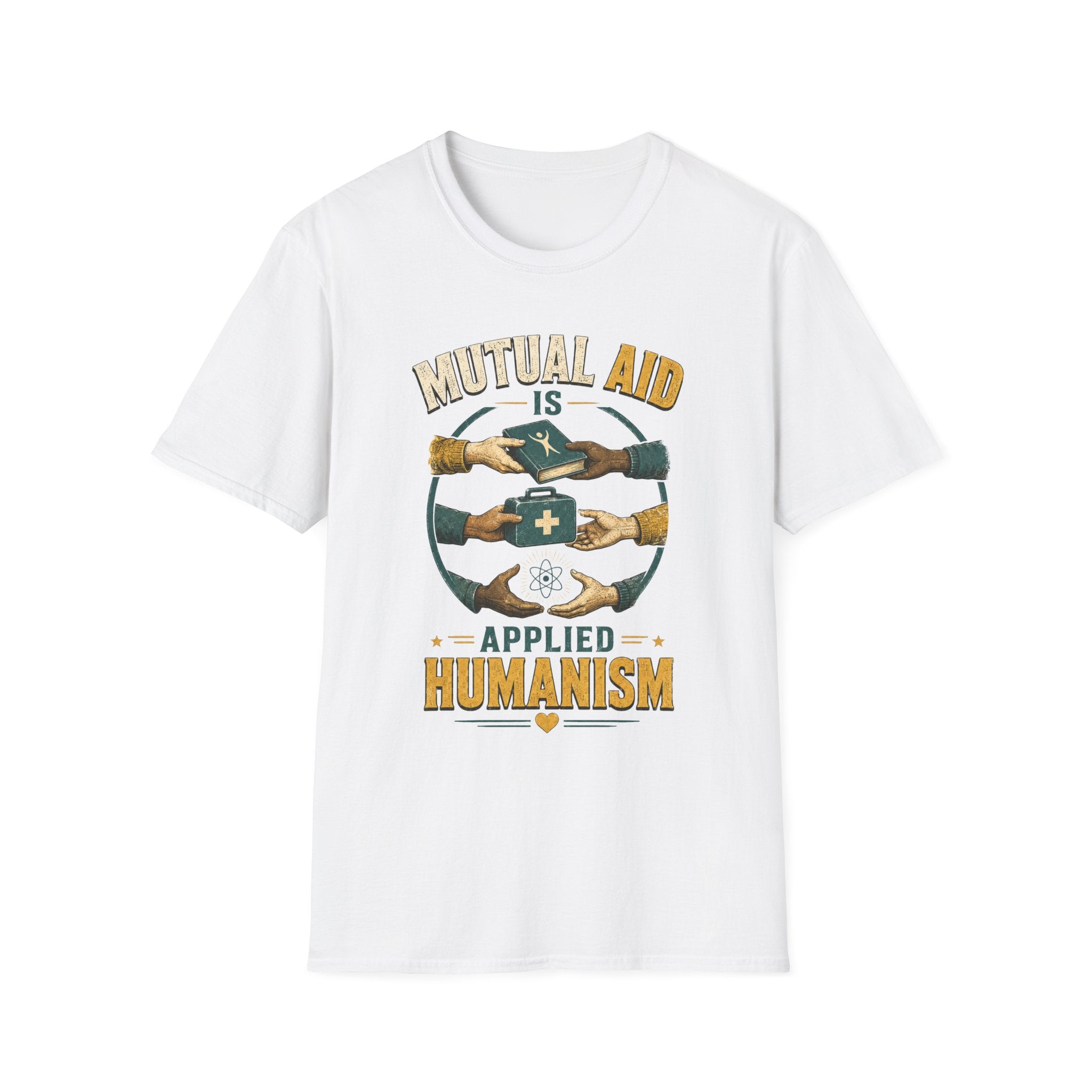 Mutual Aid Is Applied Humanism T-Shirt — Community Support Volunteer Shirt