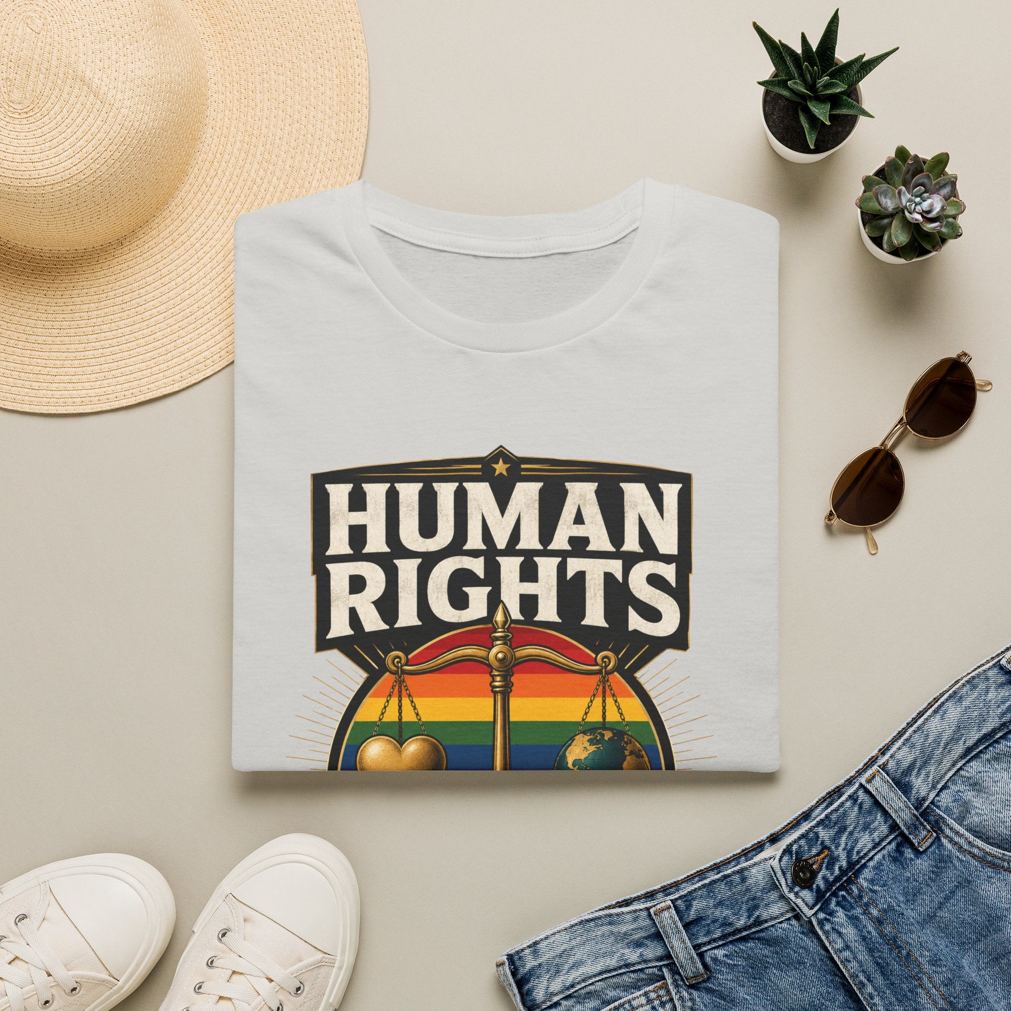Human Rights T-Shirt — Love in Every Color LGBTQ+ Pride Tee