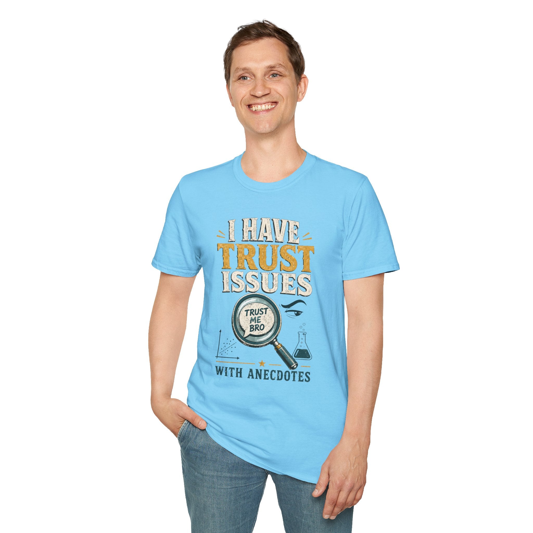 I Have Trust Issues T-Shirt — Funny Detective Magnifying Glass Tee