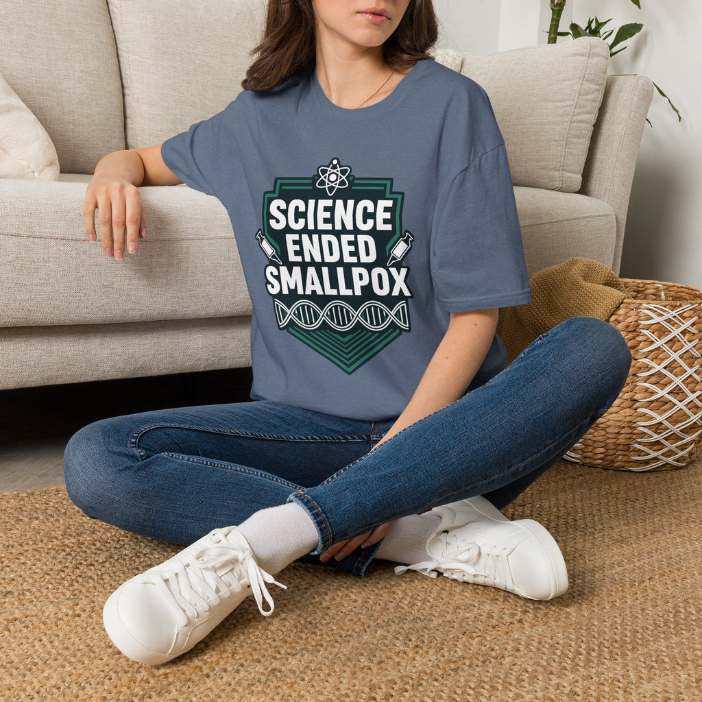 Science Ended Smallpox T-Shirt — Retro Science Graphic Tee