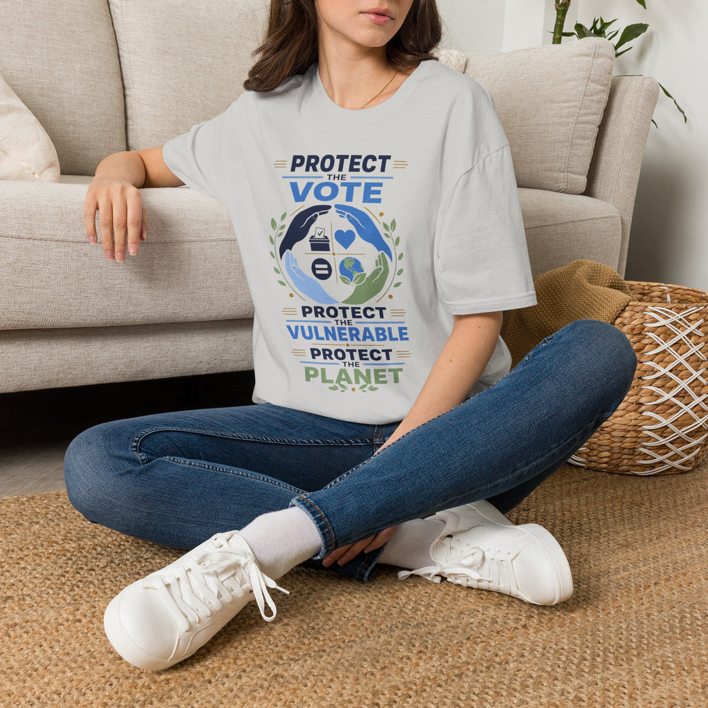Protect the Vote T-Shirt — Voter Rights & Planet Protection Tee