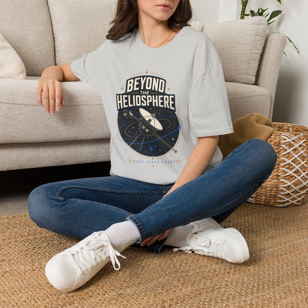 Beyond the Heliosphere T-Shirt — Space Exploration Graphic Tee