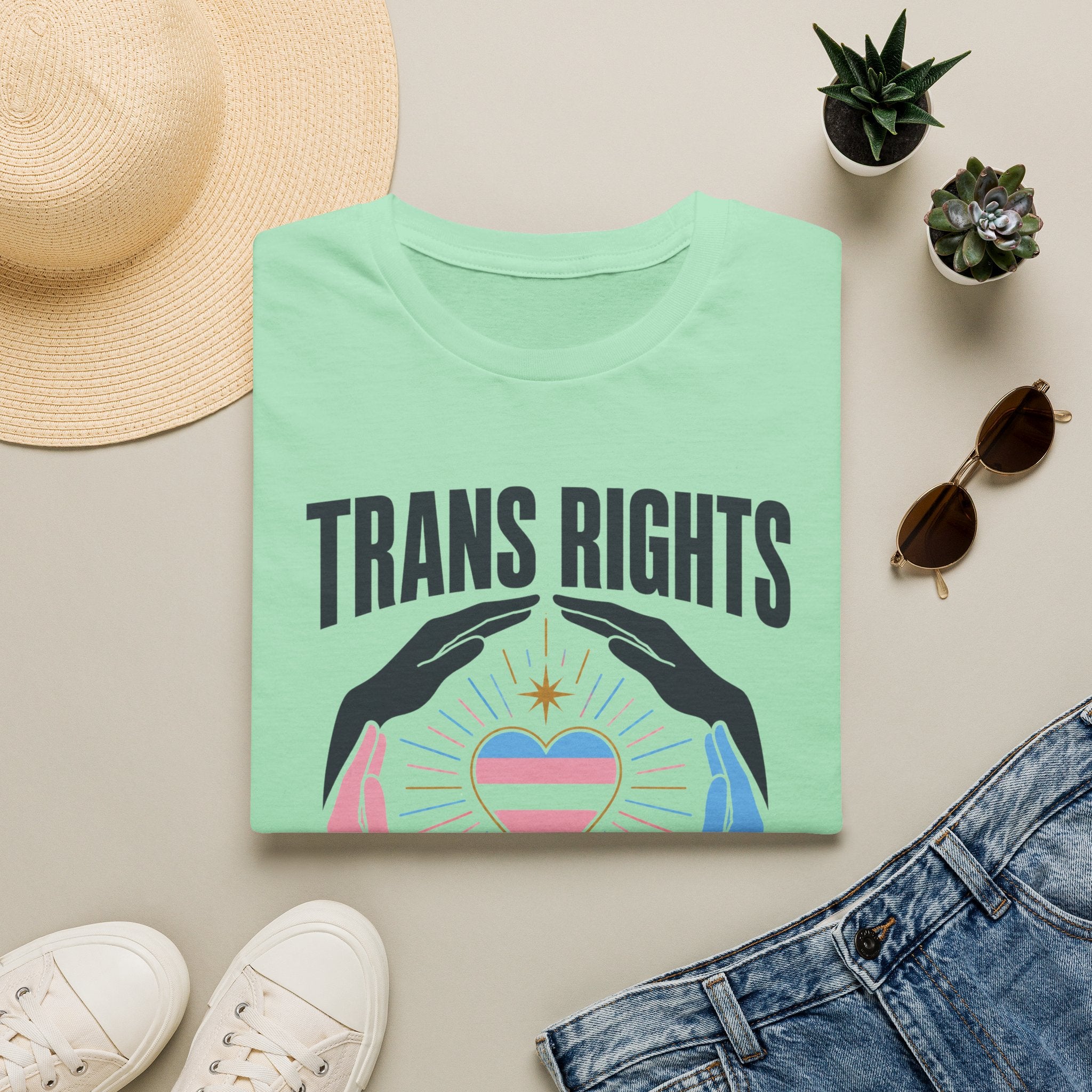 Trans Rights T-Shirt — "Trans Rights Are Human Rights" Pride Tee