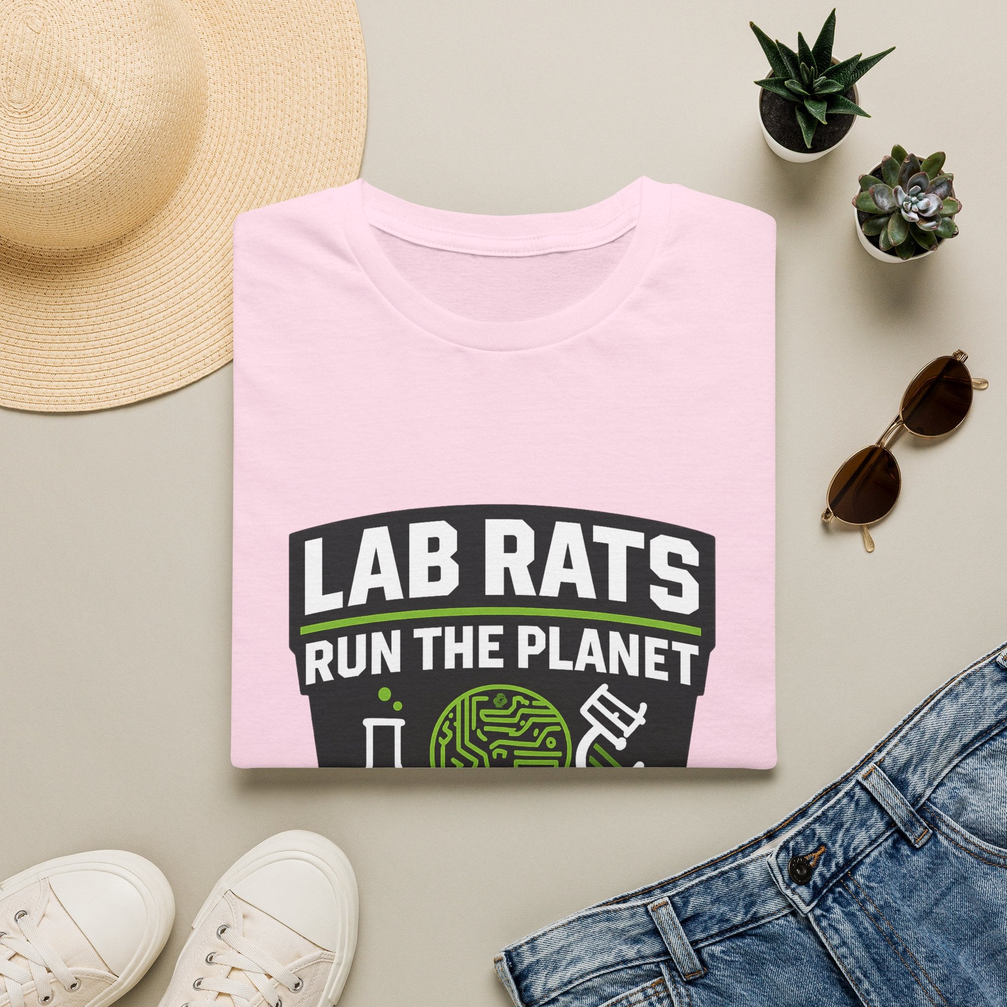Lab Rats Run The Planet T-Shirt — Science Nerd Graphic Tee