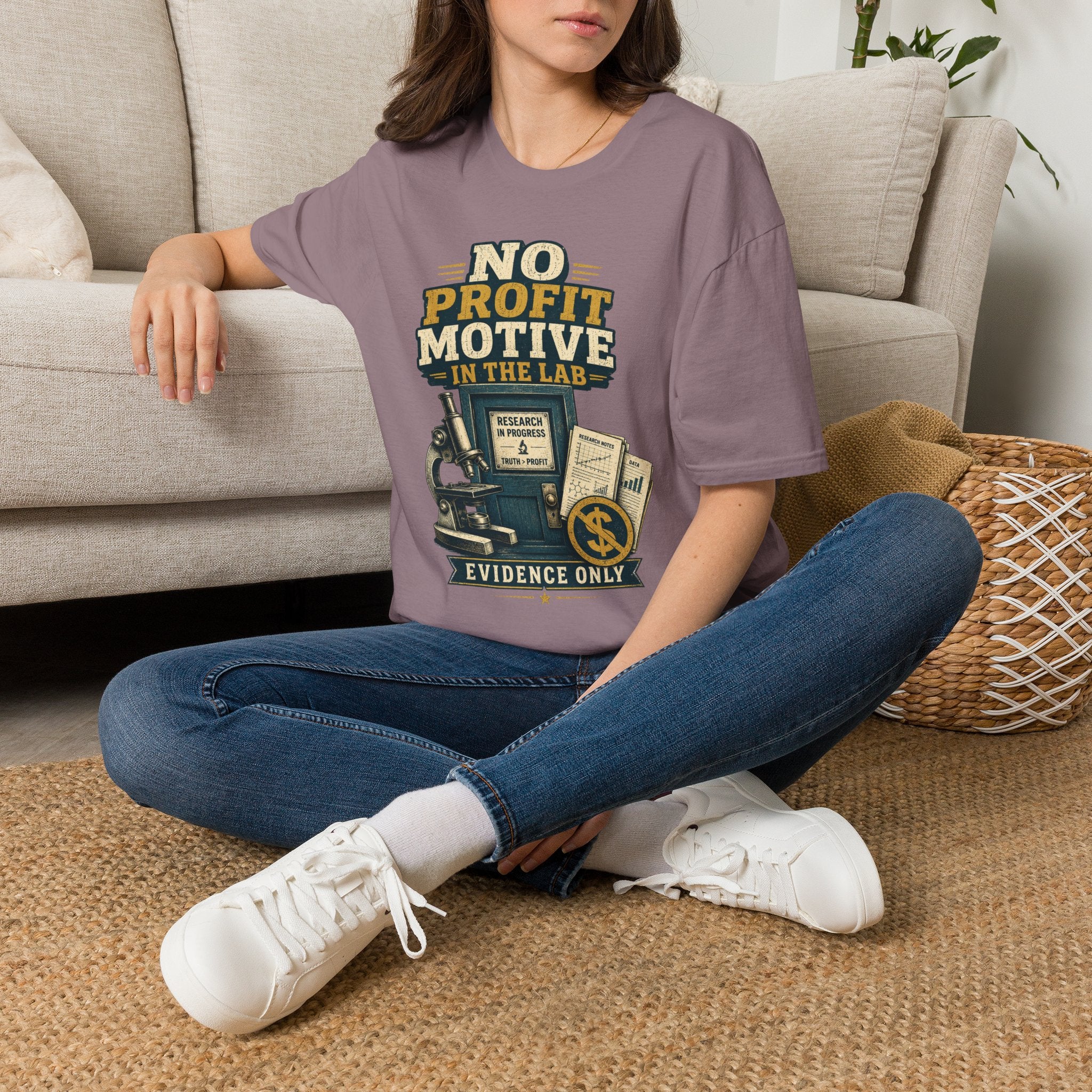 No Profit Motive in the Lab T‑Shirt — Researcher Science Tee