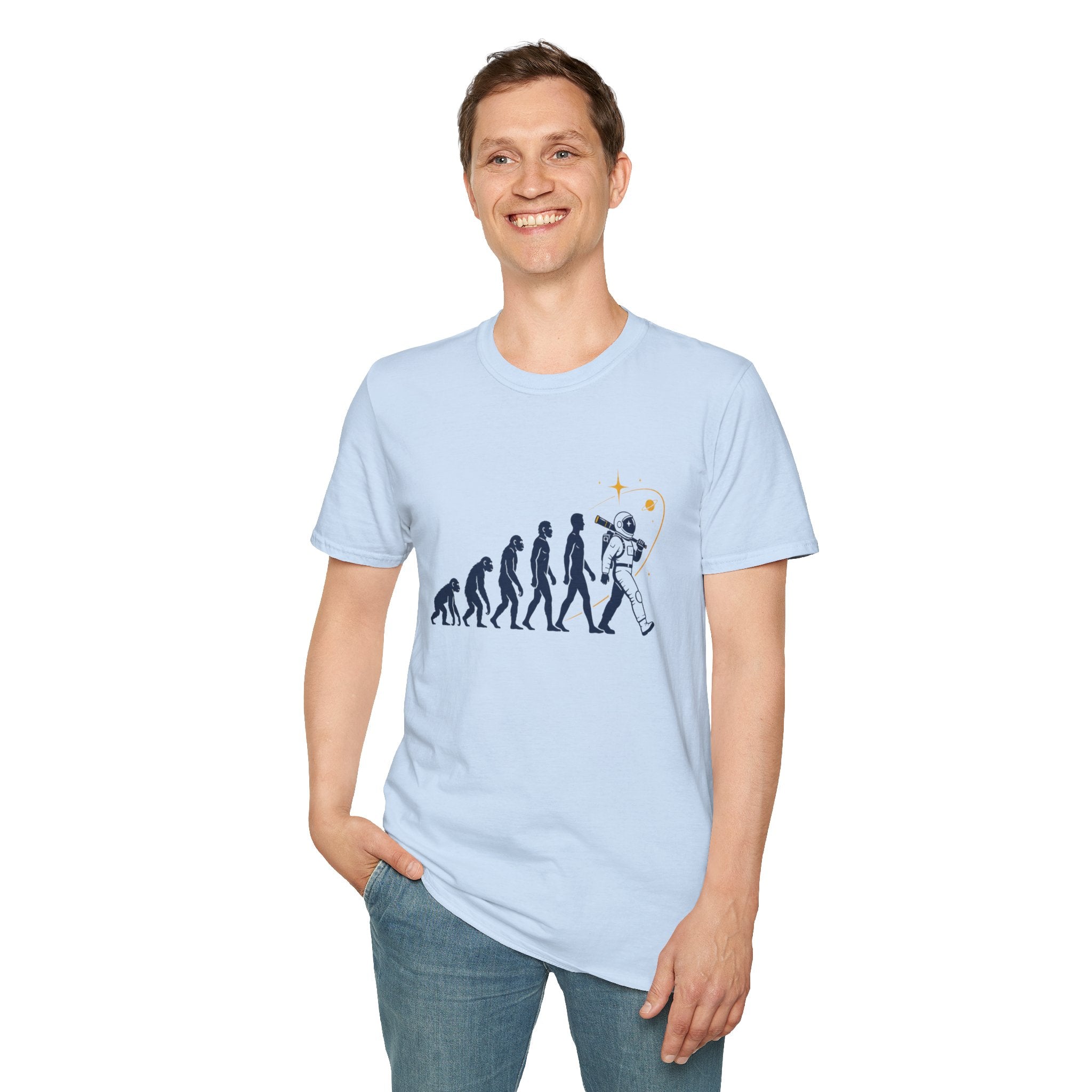 Evolution to Astronaut T-Shirt — Funny Space Exploration Tee
