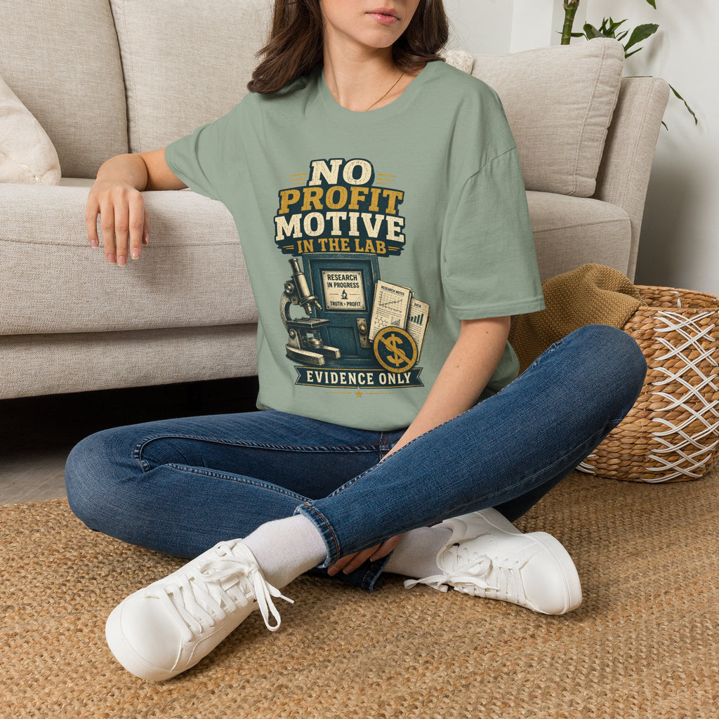 No Profit Motive in the Lab T‑Shirt — Researcher Science Tee
