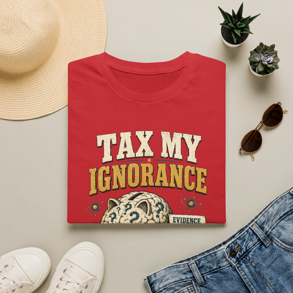 Tax My Ignorance T-Shirt – Funny Political Piggy Bank Design