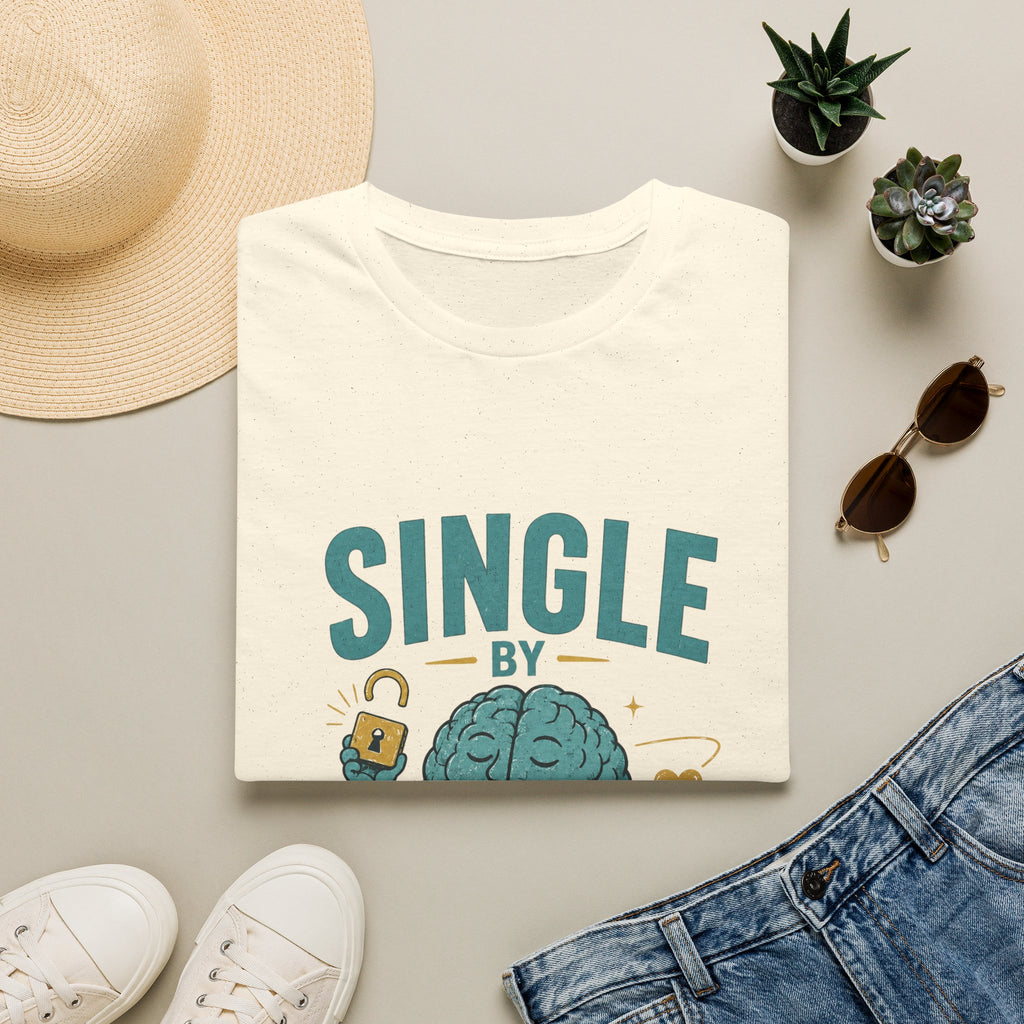 Single By Reason T-Shirt — Funny Single Brain Graphic Tee