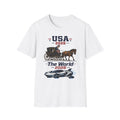 USA 2026 Campaign T‑Shirt — Patriotic Coach & Horse Graphic Tee