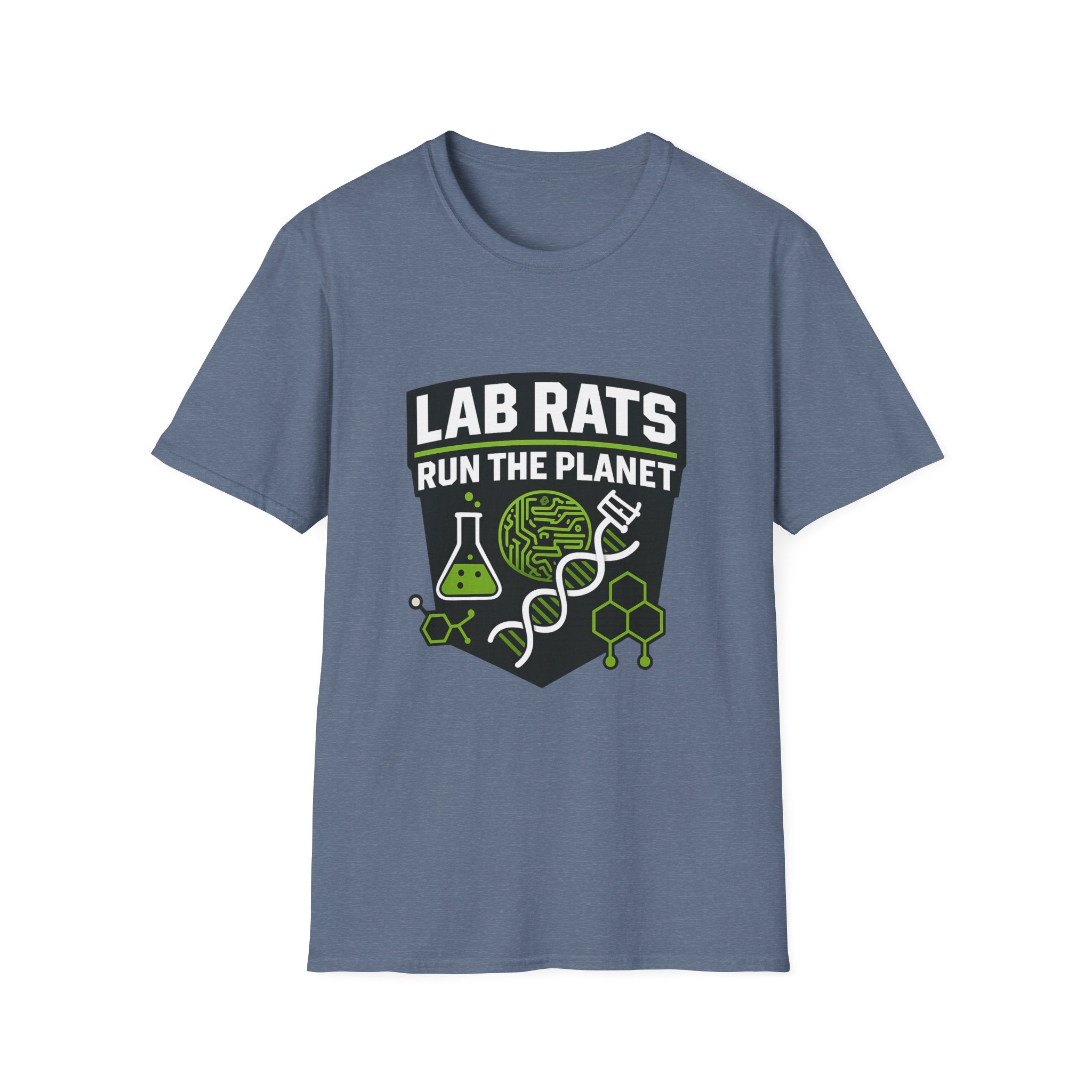 Lab Rats Run the Planet Unisex Softstyle T-Shirt
