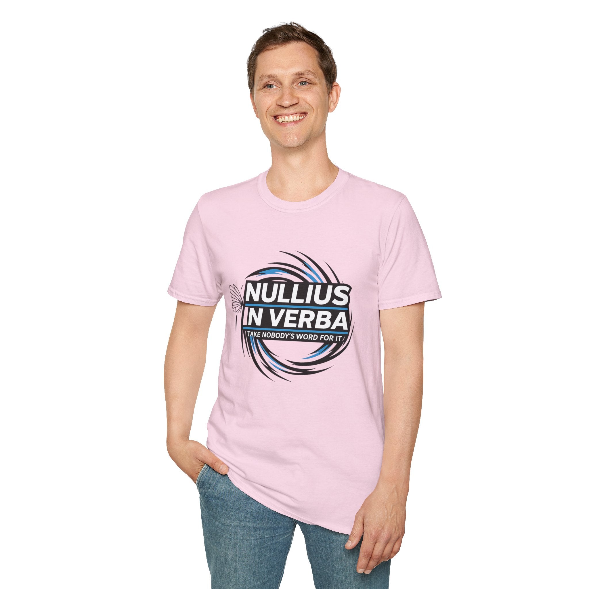 "Nullius in Verba" Latin Motto Tee (I Take Nobody’s Word For It)