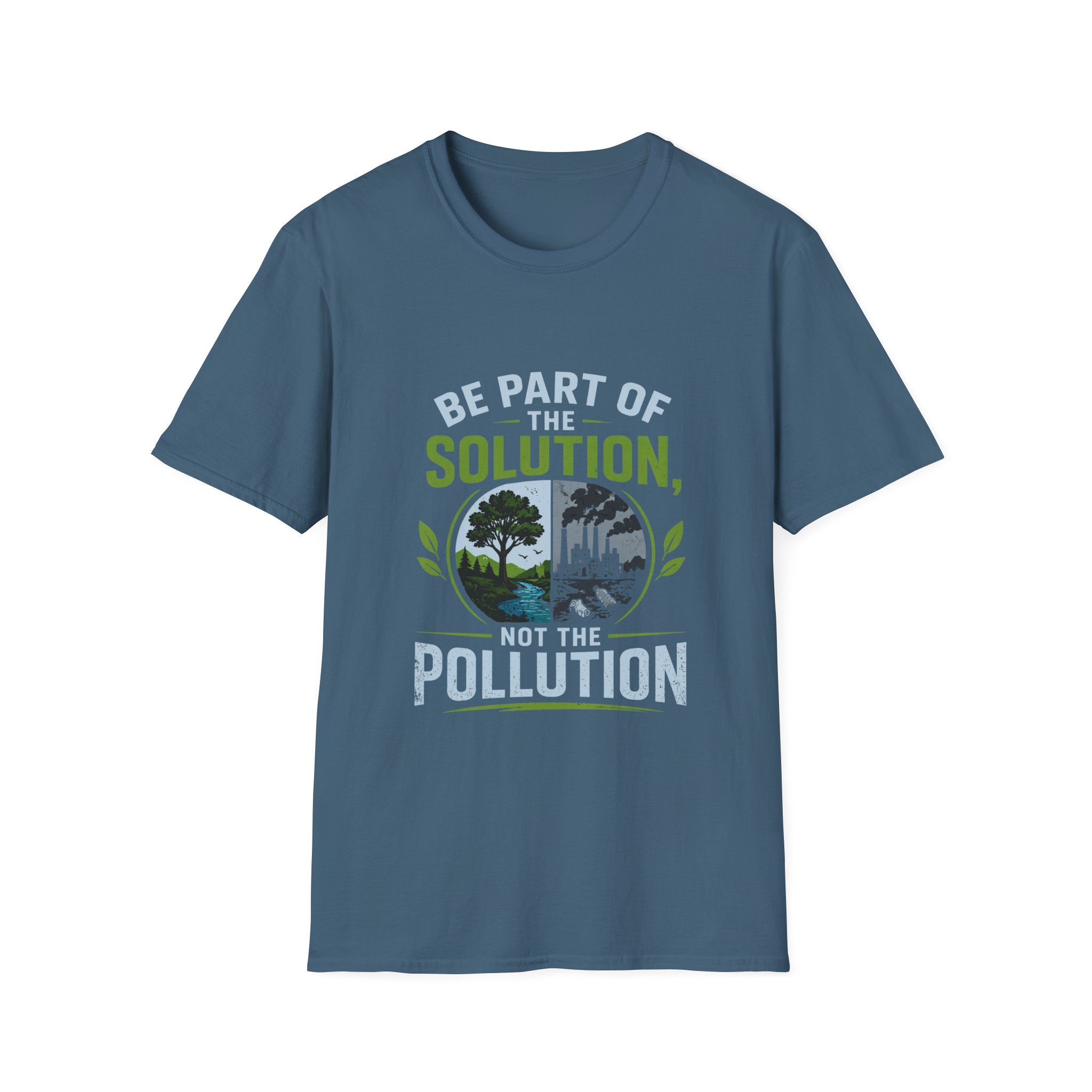 Solution Not Pollution Unisex Softstyle T-Shirt