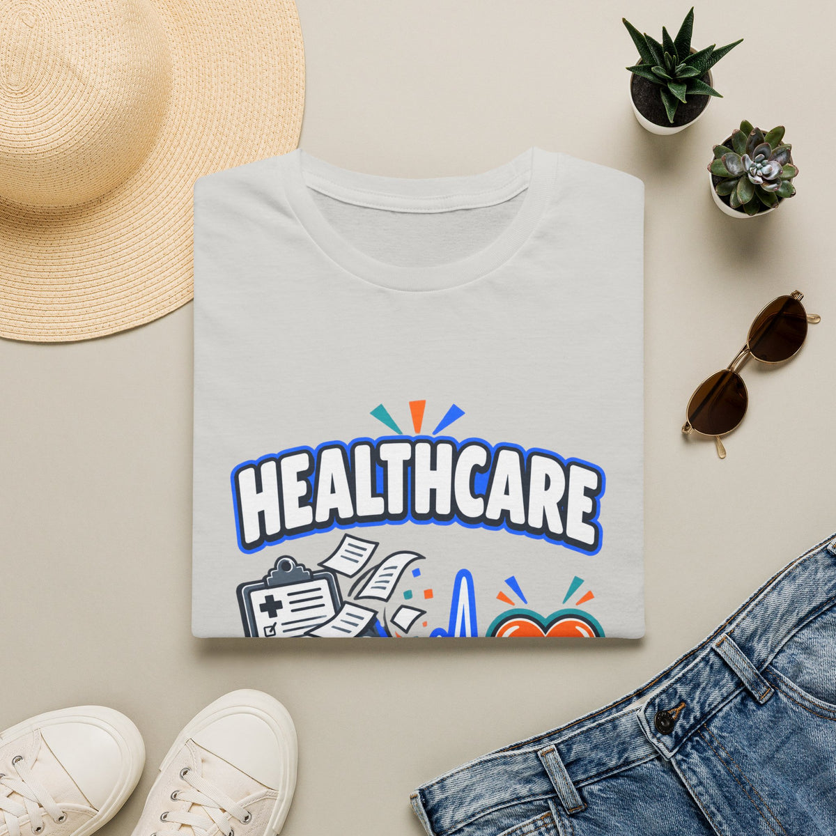 Healthcare T-Shirt — Funny "Less Paperwork, More Patients" Medical Appreciation Tee