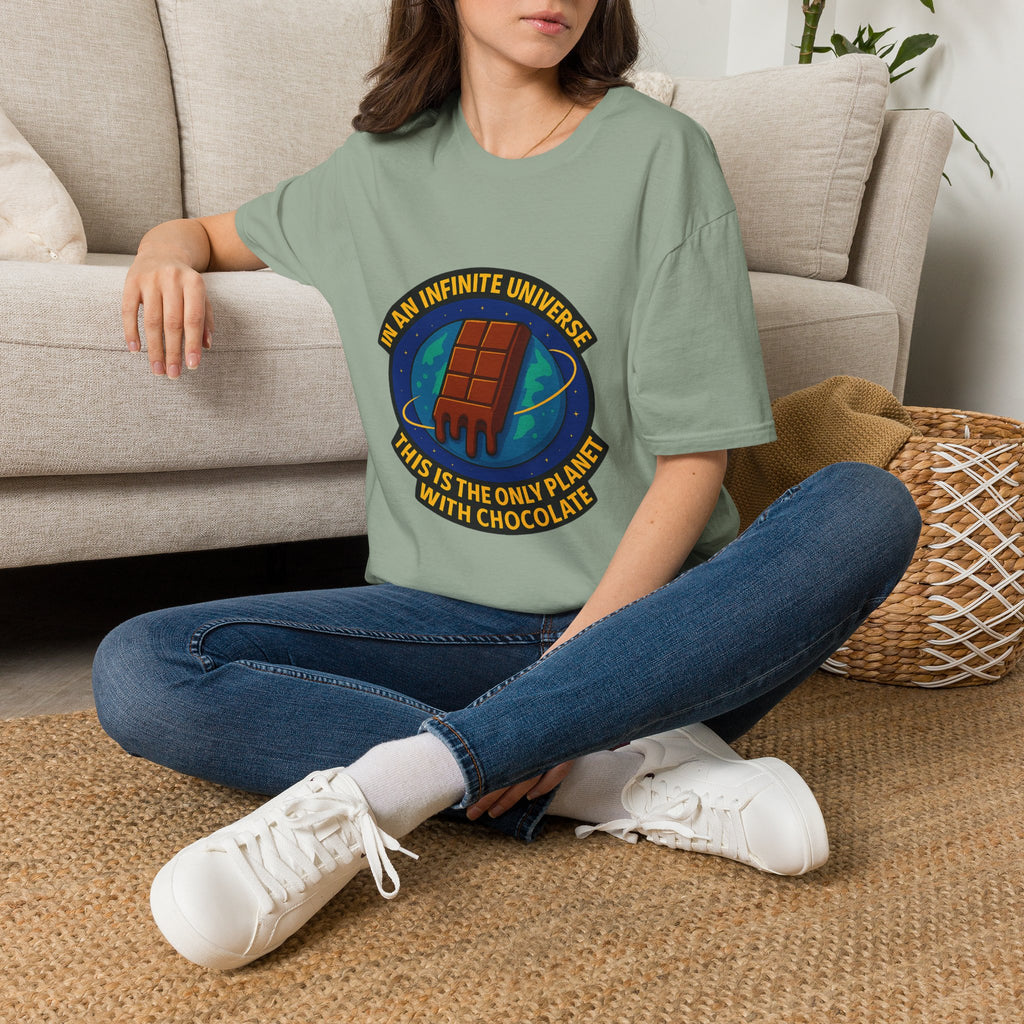 "In an Infinite Universe This Is the Only Planet With Chocolate" Graphic Tee