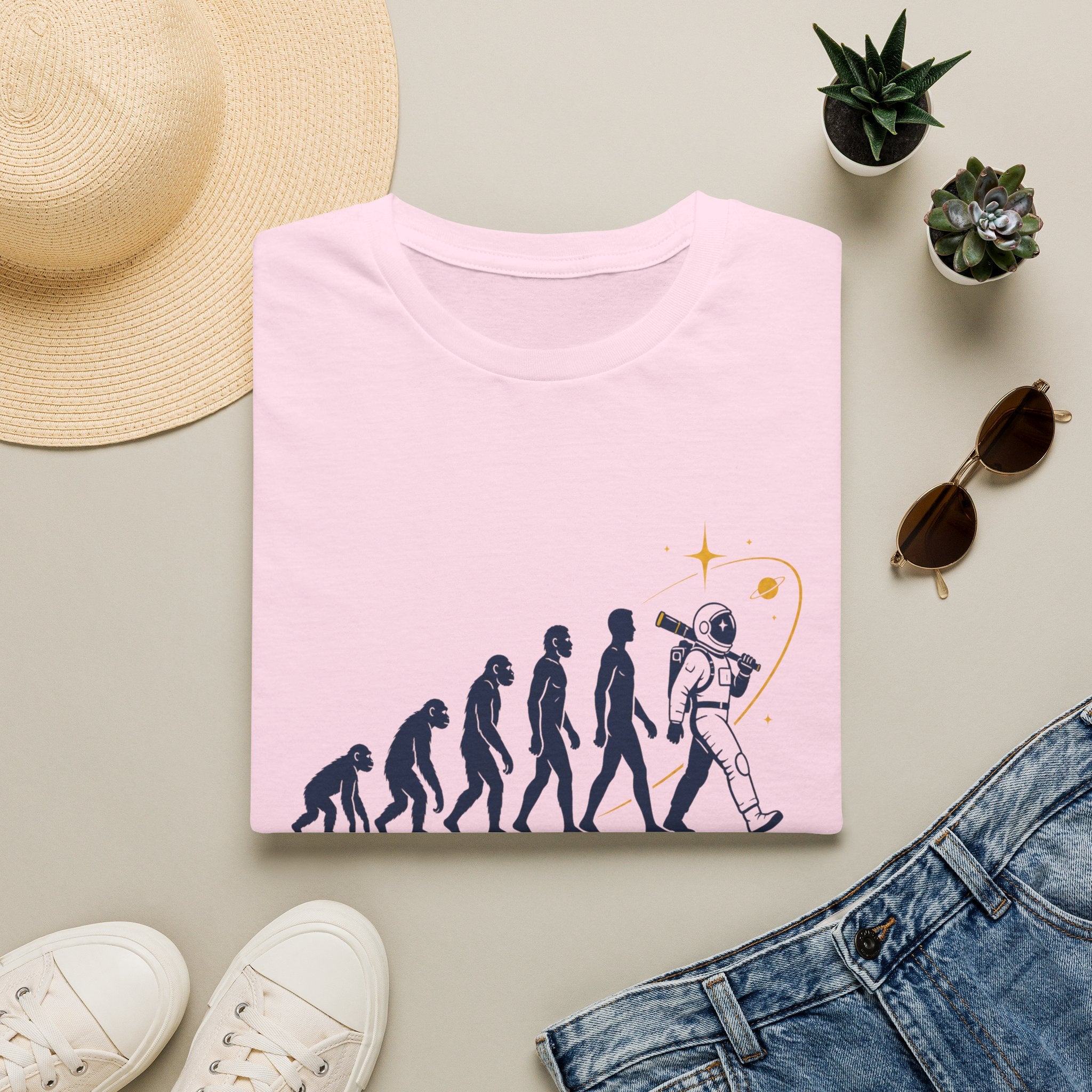 Evolution to Astronaut T-Shirt — Funny Space Exploration Tee
