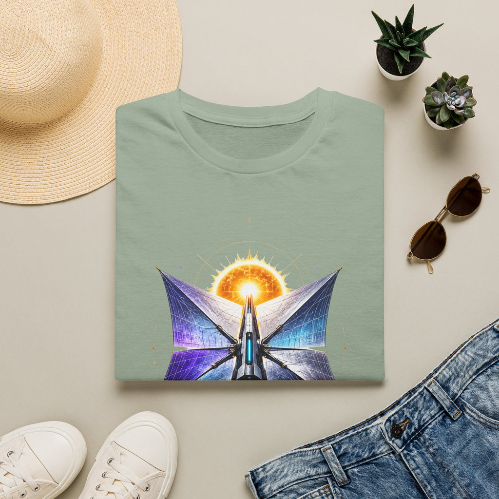 Solar Sail T‑Shirt — Spacecraft Butterfly Graphic ("Solar Sail")