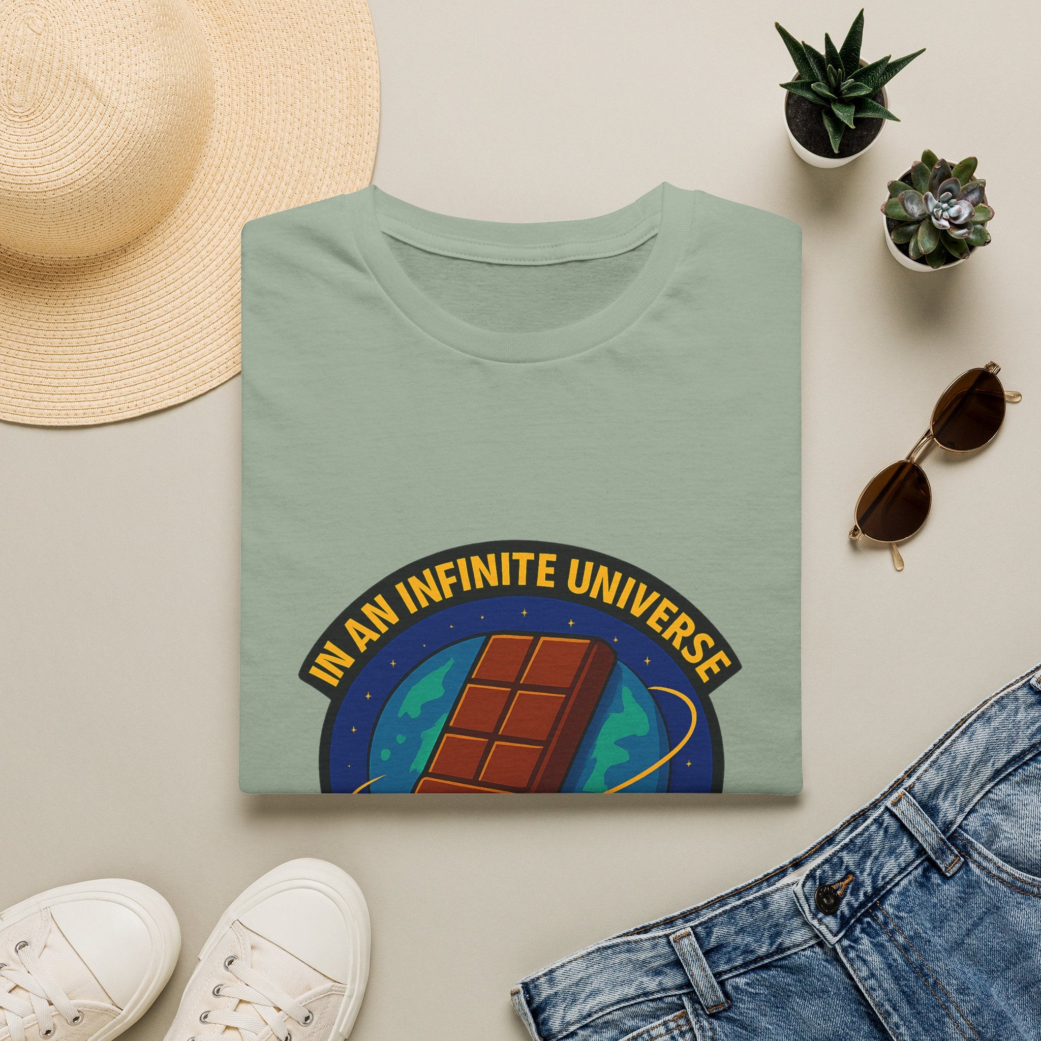 "In an Infinite Universe This Is the Only Planet With Chocolate" Graphic Tee