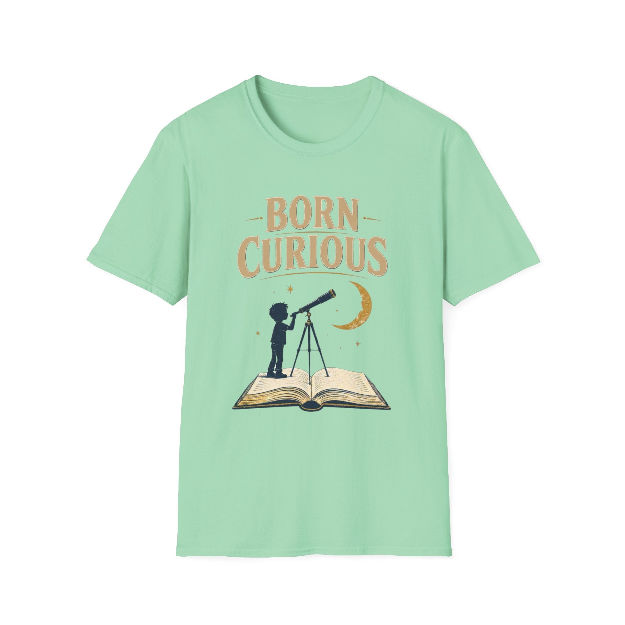 Born Curious Telescope T-Shirt
