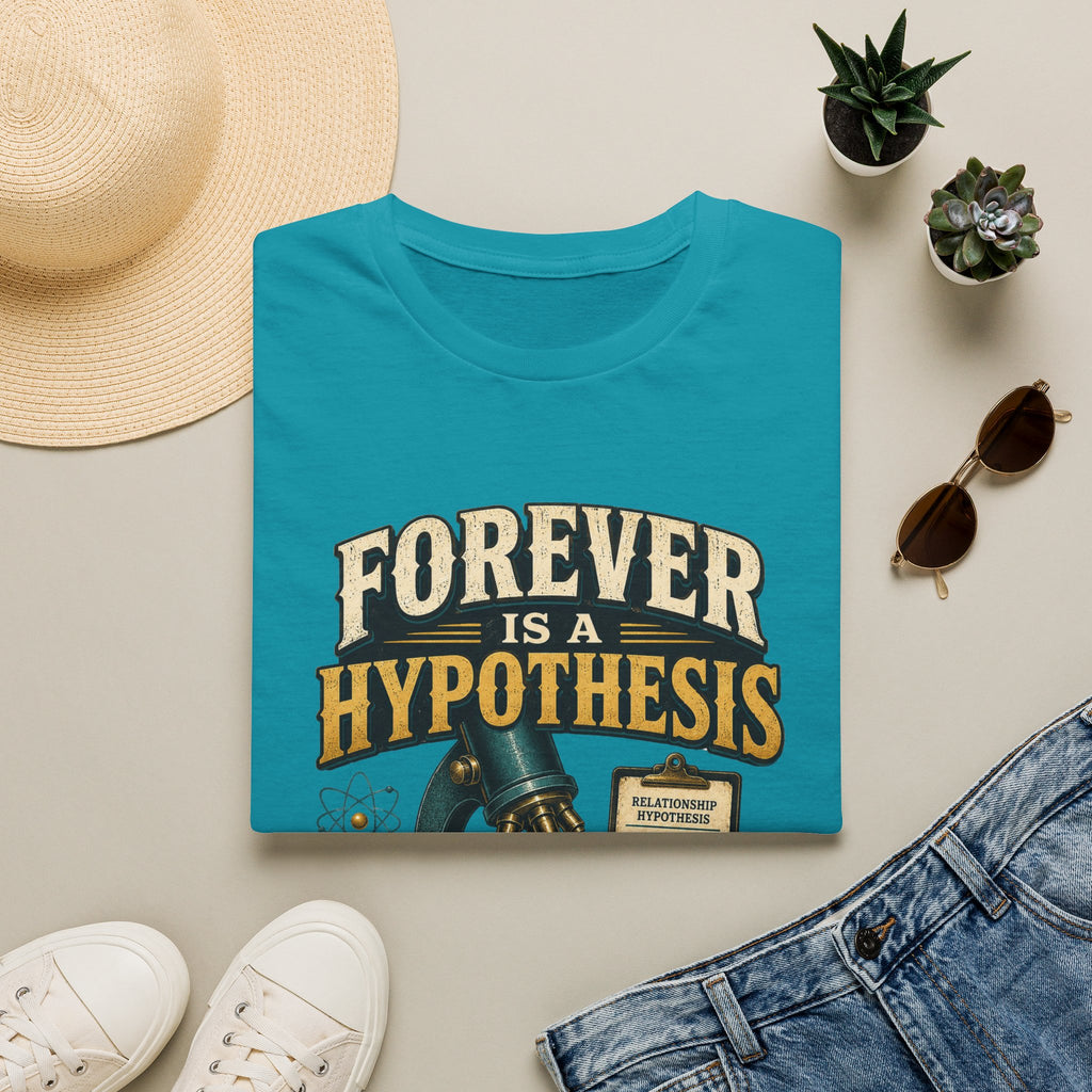 Forever Is a Hypothesis T-Shirt — Science Humor 'Test Before Signing' Tee