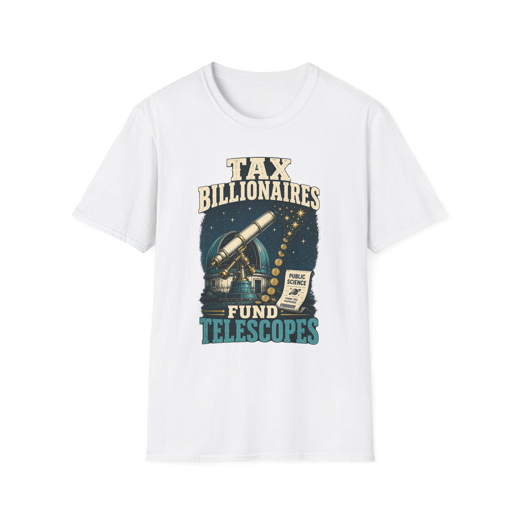 “Tax Billionaires” Telescope Graphic