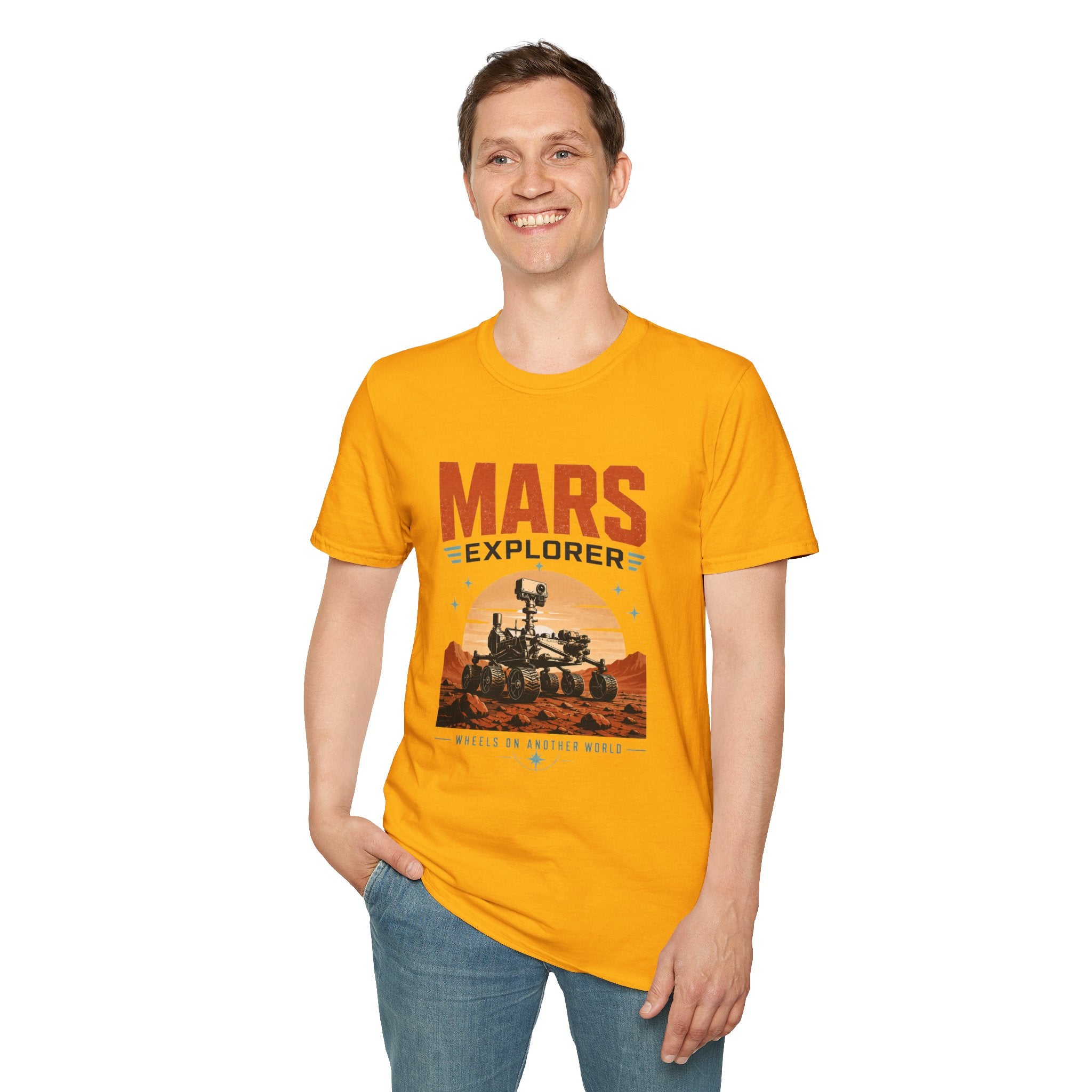 Mars Explorer T-Shirt — Retro Space Rover Graphic Tee