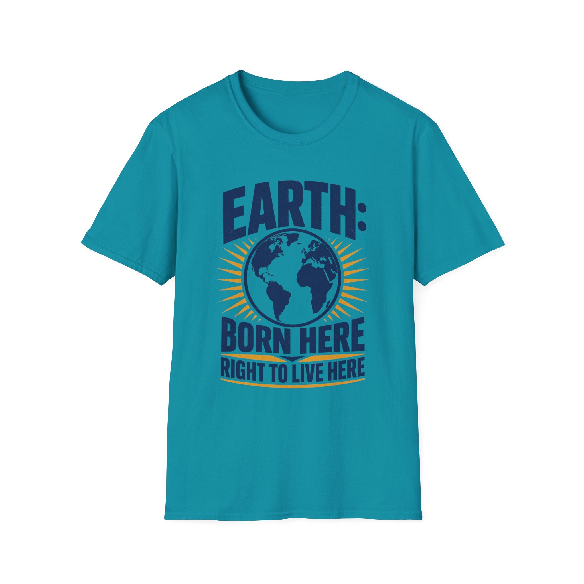 Earth Born Here Unisex Softstyle T-Shirt