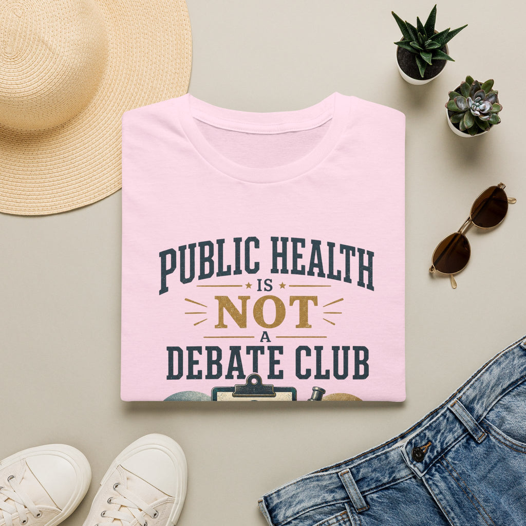 Public Health Is Not a Debate Club T-Shirt — Check the Data Tee