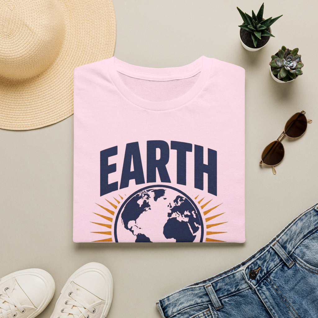 Earth T-Shirt — "Born Here, Right to Live Here" Graphic Tee