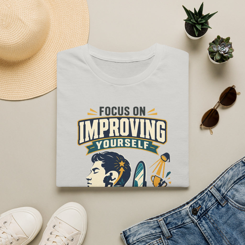 "Focus on Improving Yourself, Not Proving Yourself" Motivational Tee