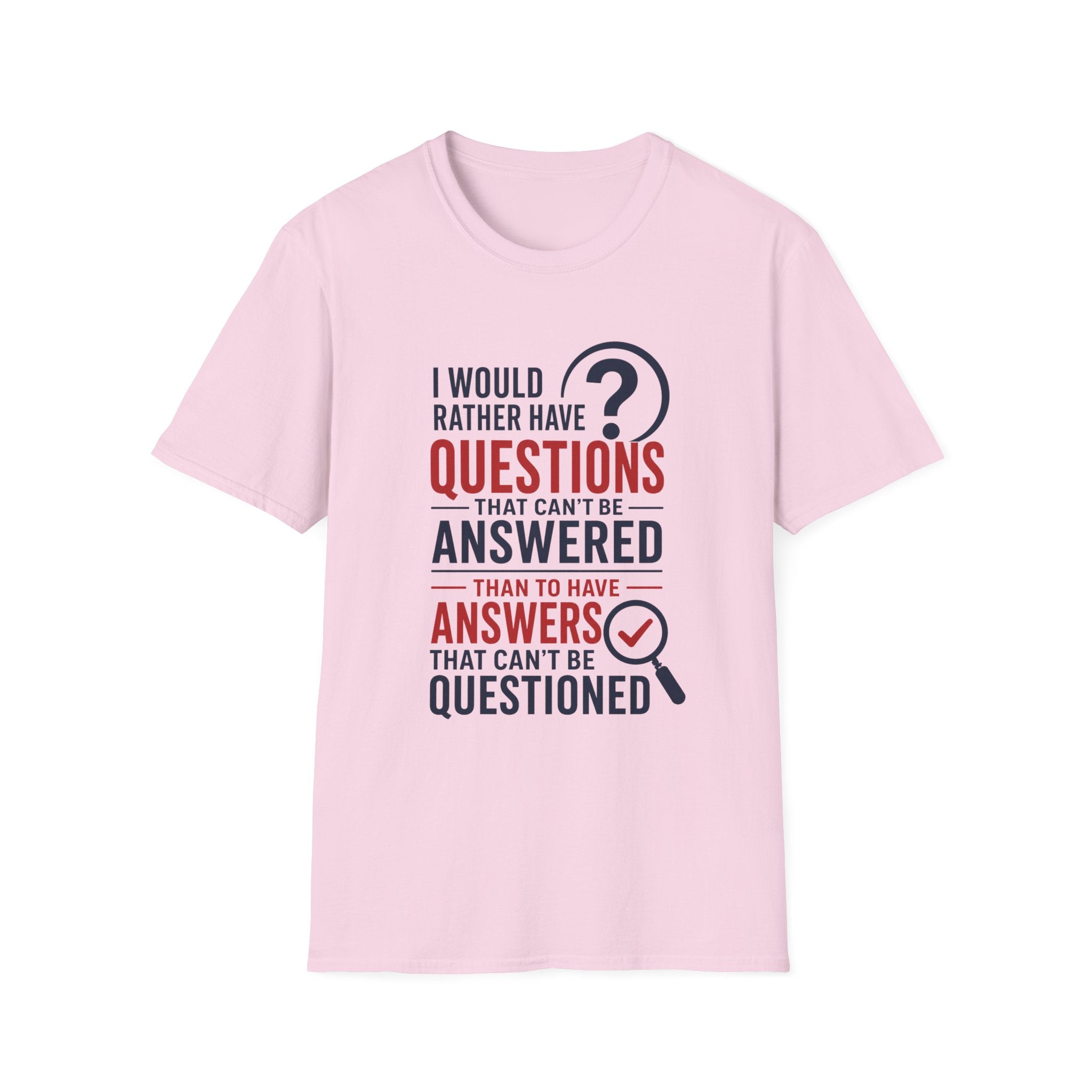 Questions and Answers Unisex Softstyle T-Shirt