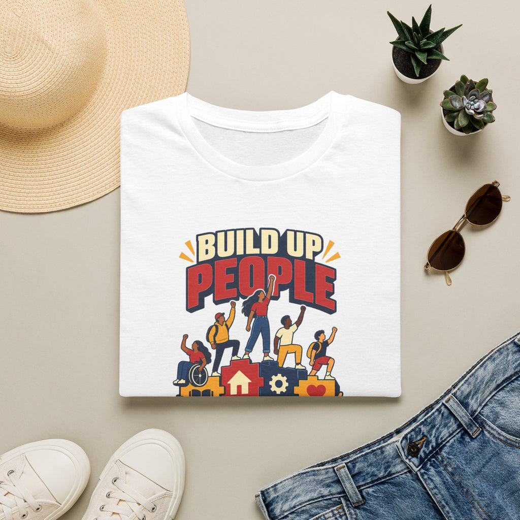 "Build Up People Not Prisons" Social Justice Graphic Tee